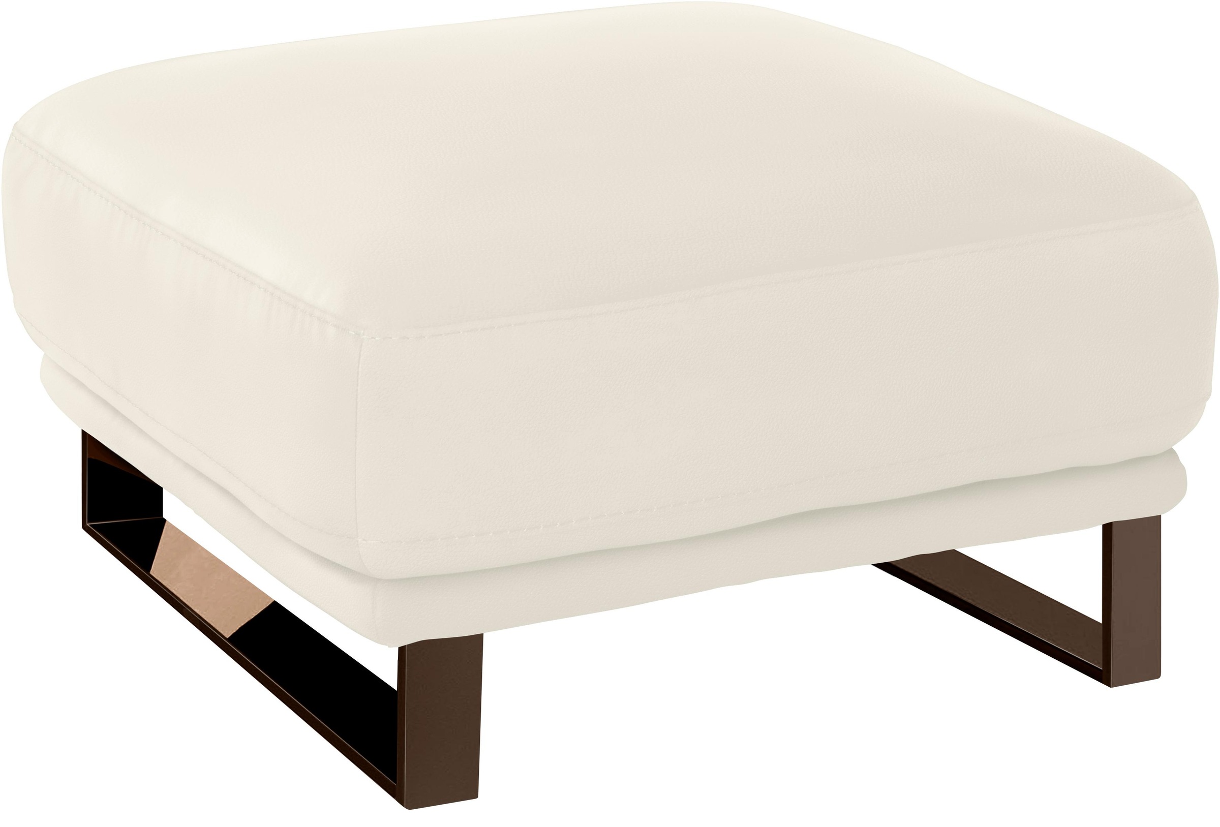 W.SCHILLIG Hocker »montanaa« mit Metallkufen in Bronze pulverbeschichtet, Breite 71 cm