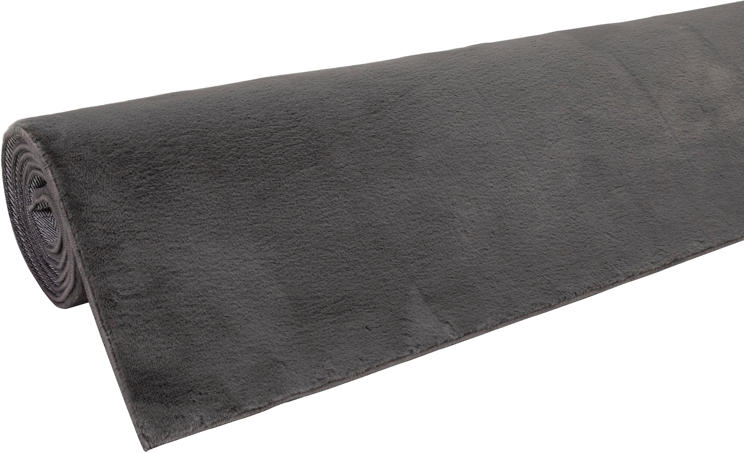 my home Fellteppich »Balu, Kunstfellteppich, Modern, Langflor Teppich« rechteckig 20 mm Höhe Kaninchenfell-Haptik, kuschelig, weich, Wohnzimmer, Schlafzimmer