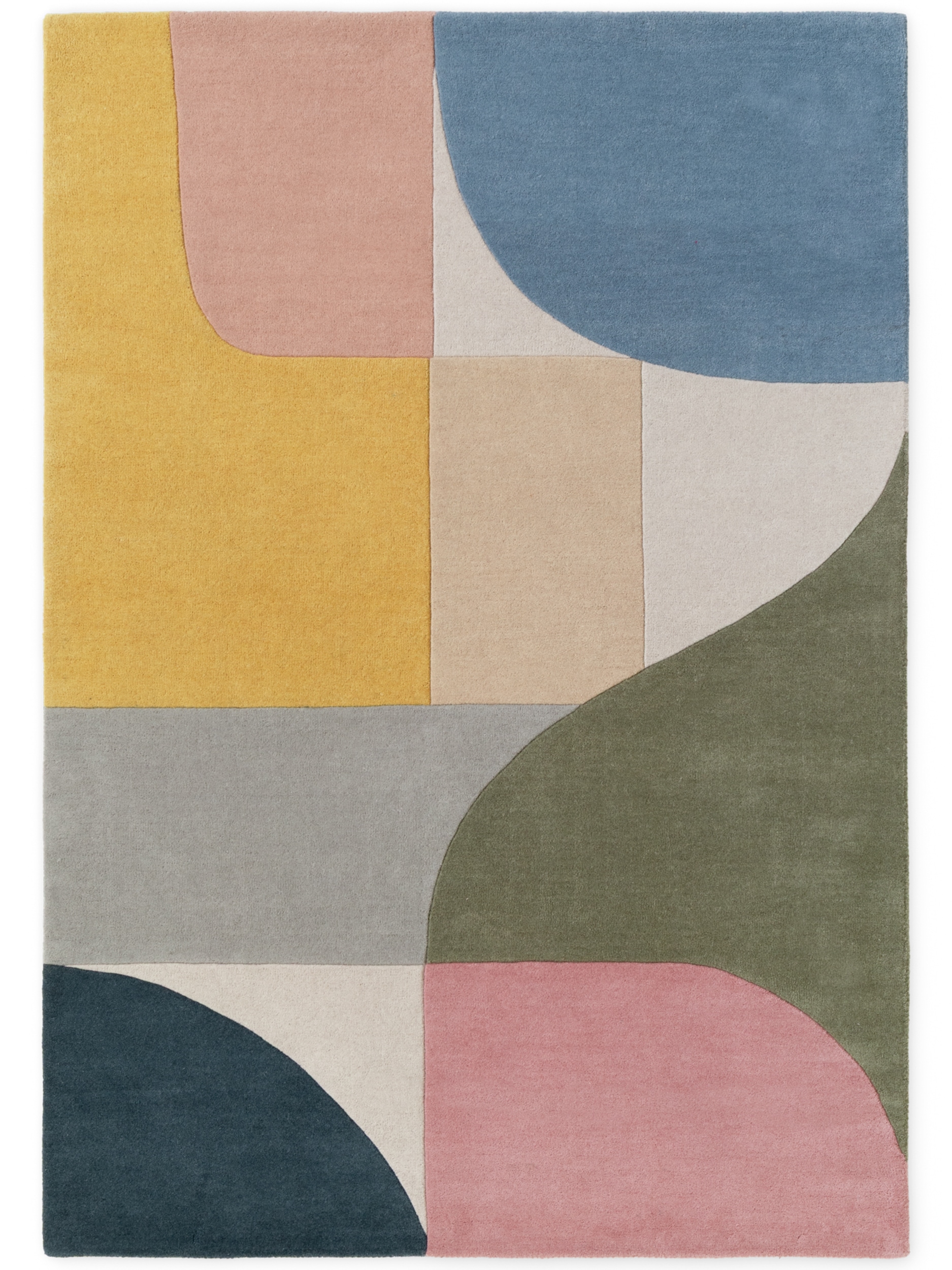Ted Baker Wollteppich »Curzon« rechteckig 17 mm Höhe Wolle, Naturteppich, Handgemacht, Wohnzimmer, Schlafzimmer, bunt