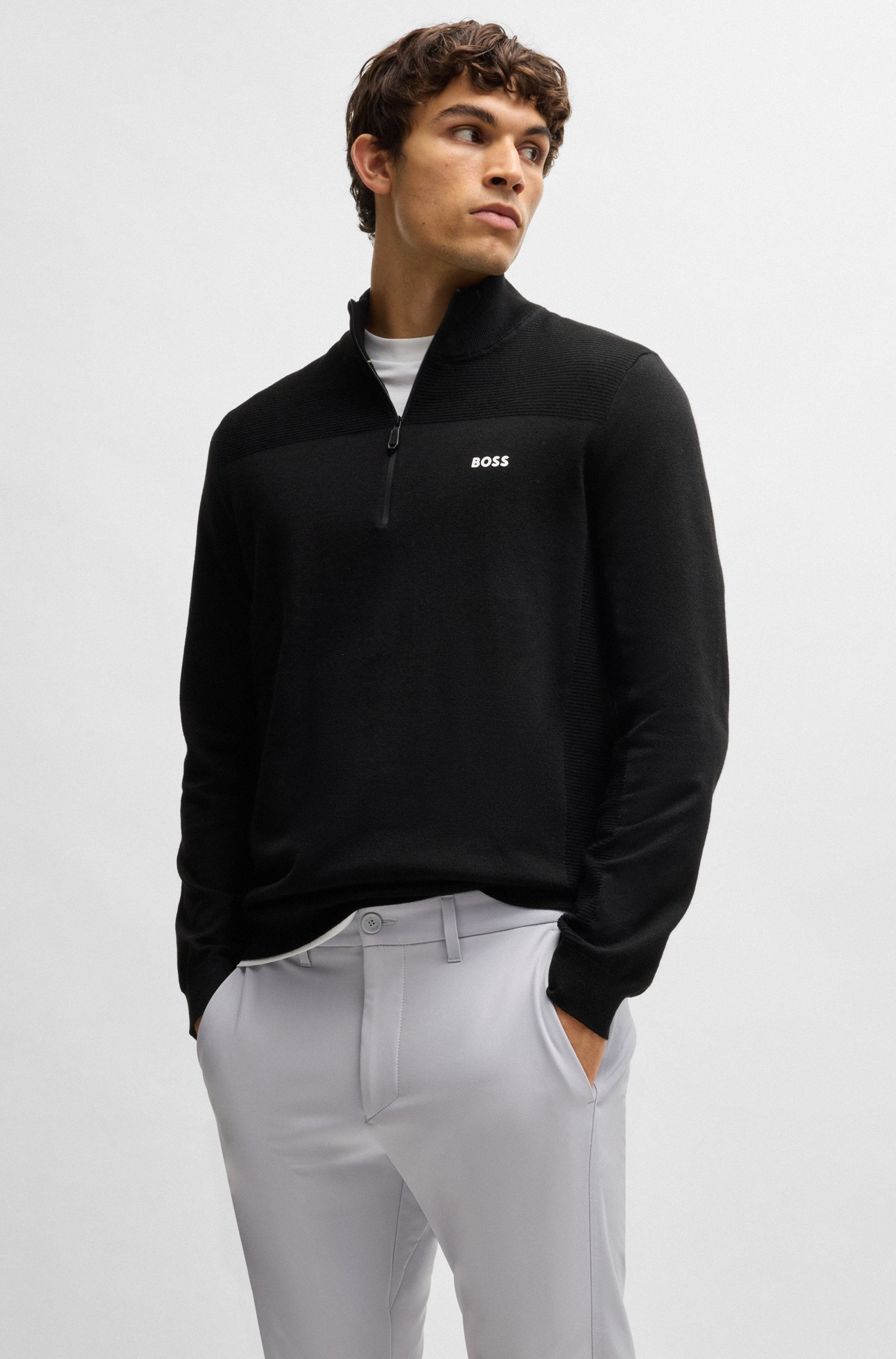 BOSS GREEN Stretch-Hose »T_Commuter-Slim«, in schmaler Passform