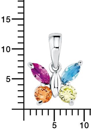 Amor Kette mit Anhänger »Schmetterling« mit Zirkonia (synth.)