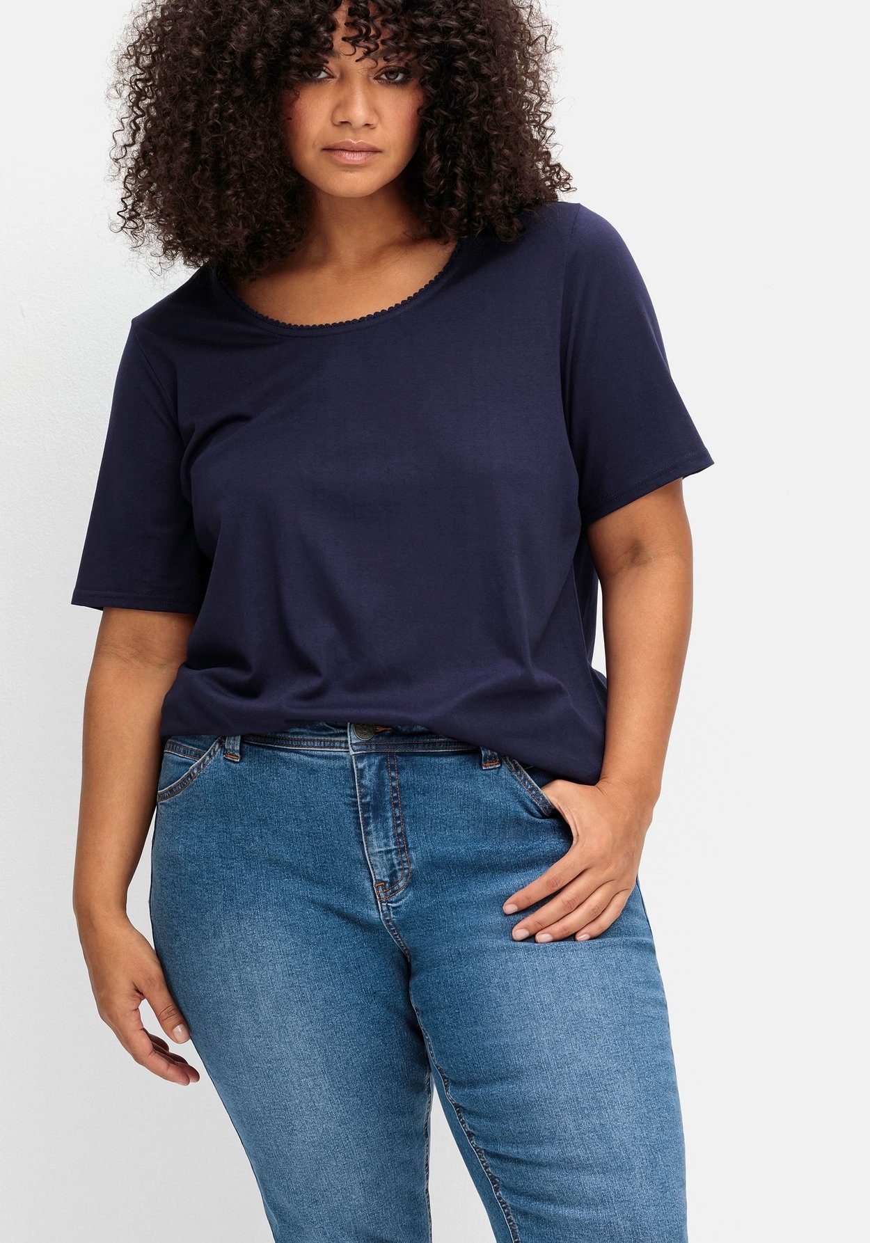 Sheego Stretch-Jeans »Schmale 7/8-Jeans im Curvy-Schnitt SUSANNE«