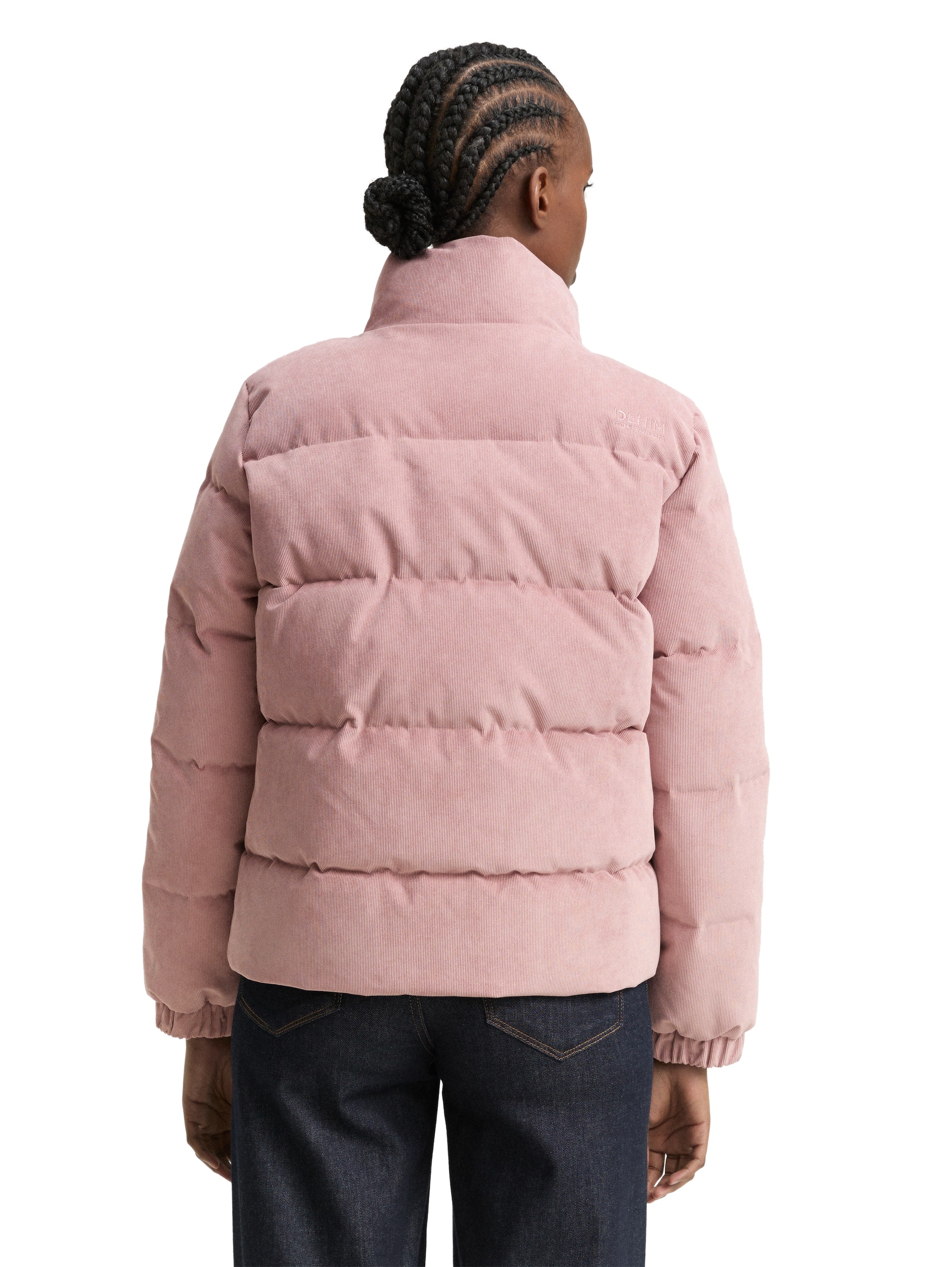 TOM TAILOR Denim Steppjacke, mit Stehkragen
