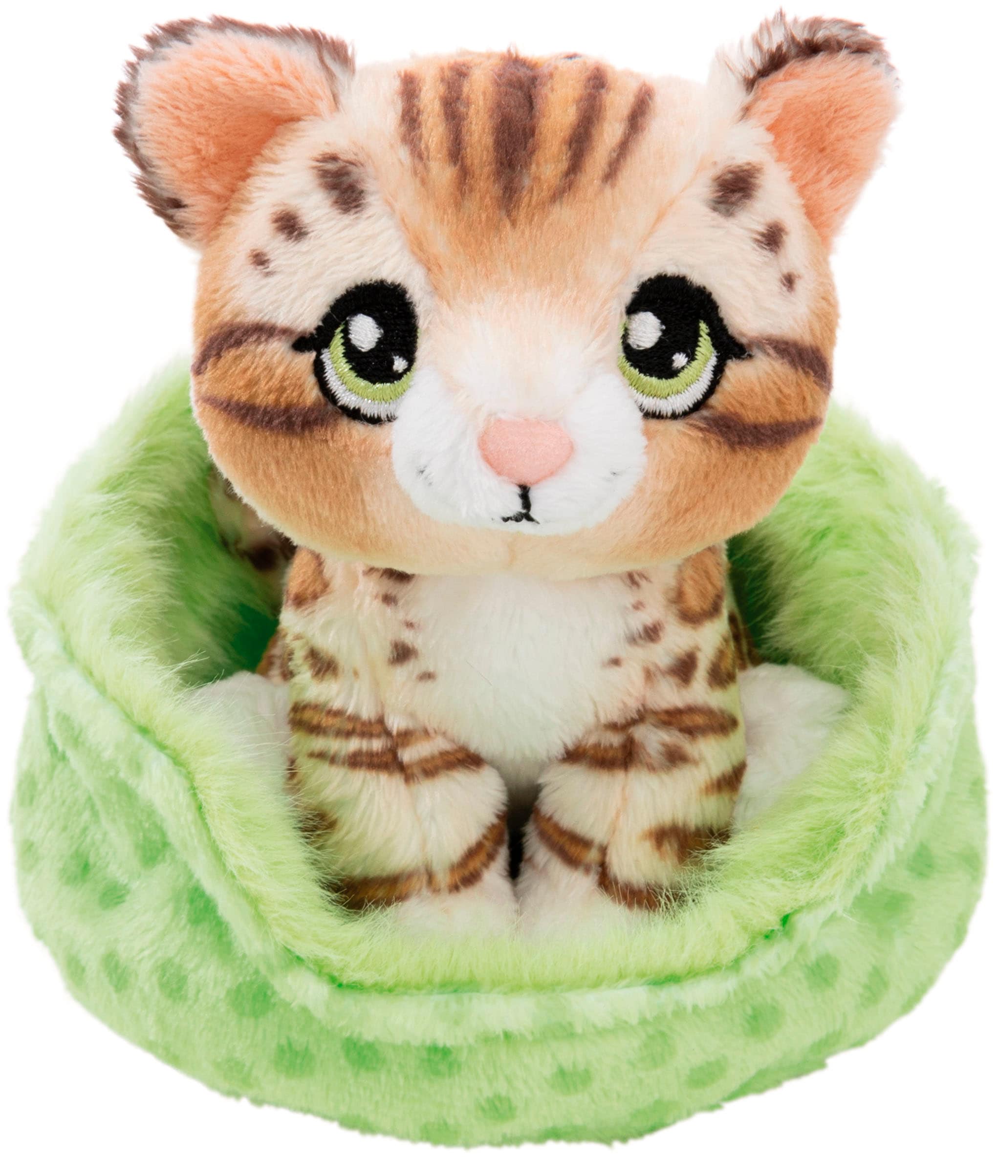 Nici Kuscheltier »Little Paws, Bengal Katze getigert 12cm sitzend im Körbchen«