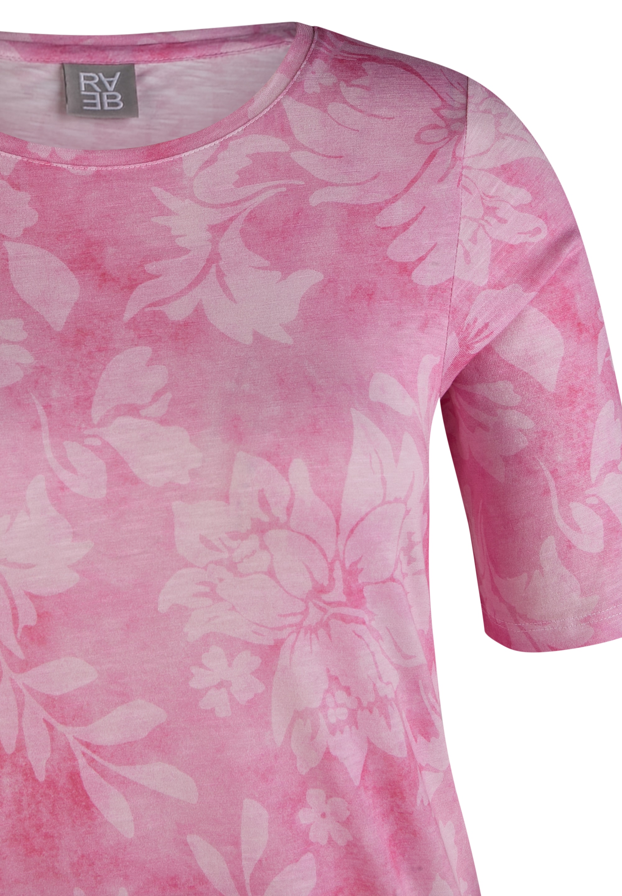Rabe Rundhalsshirt, mit floralem Muster