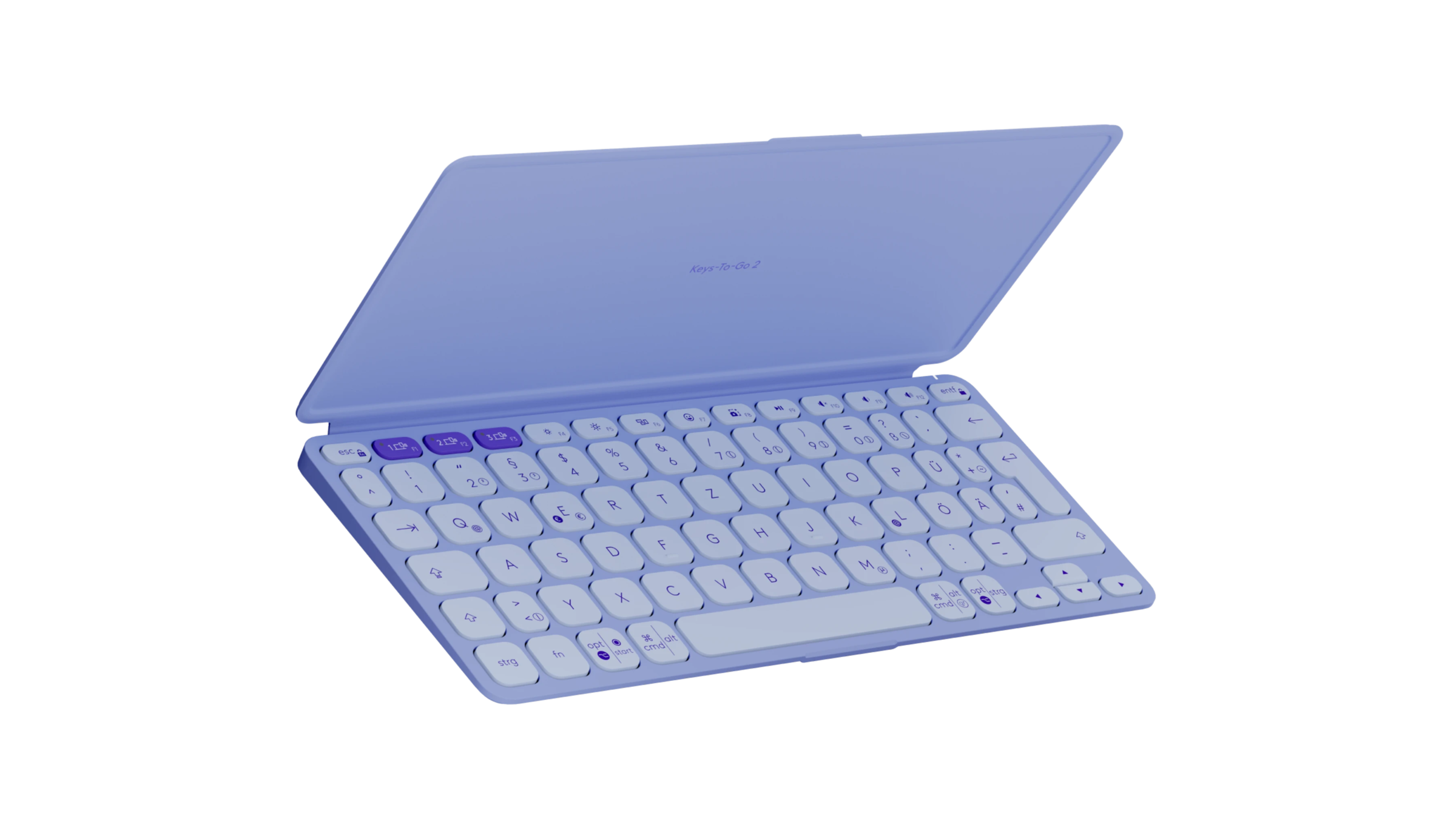 Logitech Gaming-Tastatur »Keys-To-Go 2 - LILAC - DEU - WESTMID-511«, Bluetooth Low Energy technology