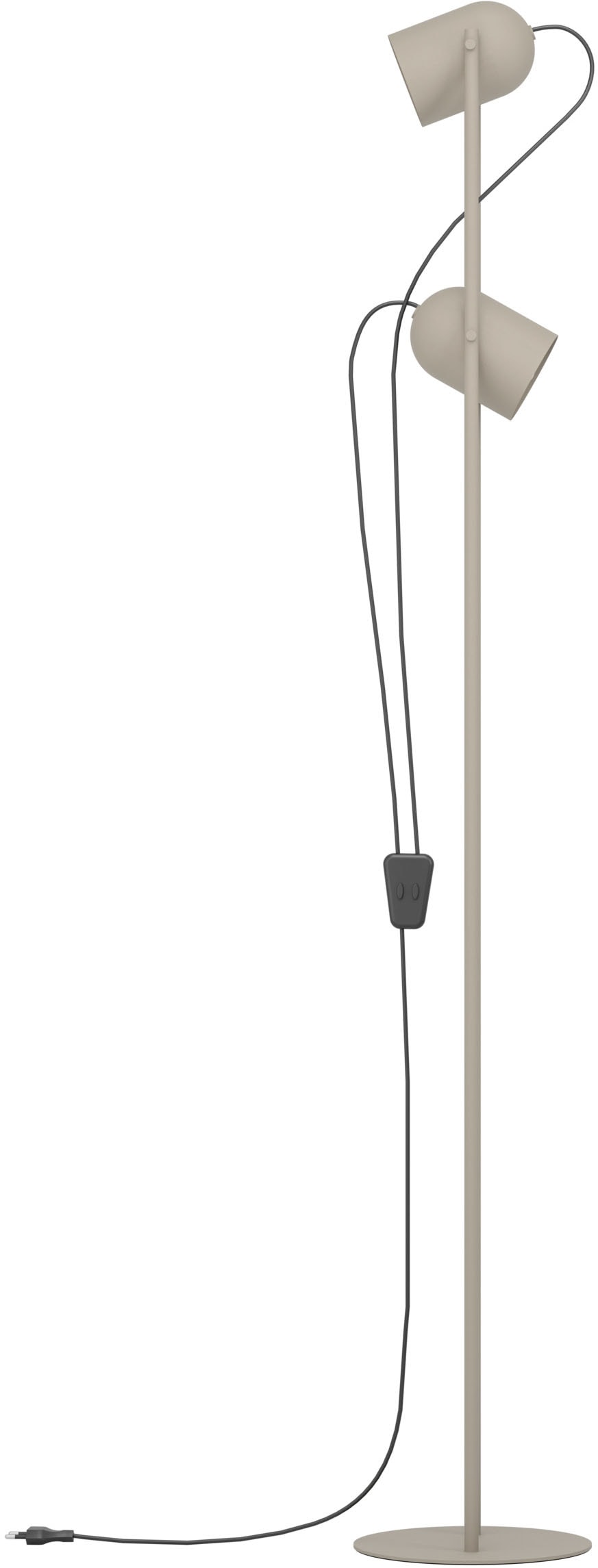 EGLO Stehlampe »TILSTON Stehlampe - Stahl - E14 - 2X8W - IP20« E14 1 Stk. Standlampe, 2 schwenkbare Spots, Leselampe, L12,5 x B13 x H142,5 cm