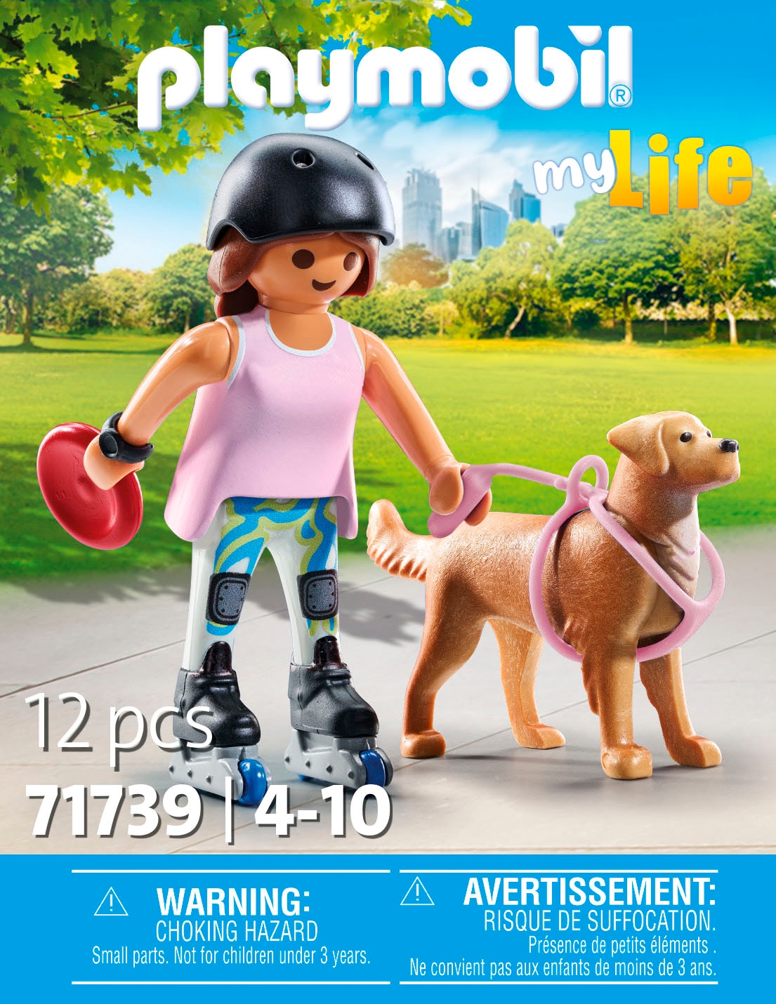 Playmobil® Konstruktions-Spielset »Inlinerin mit Retriever (71739), Playmobil My Life«