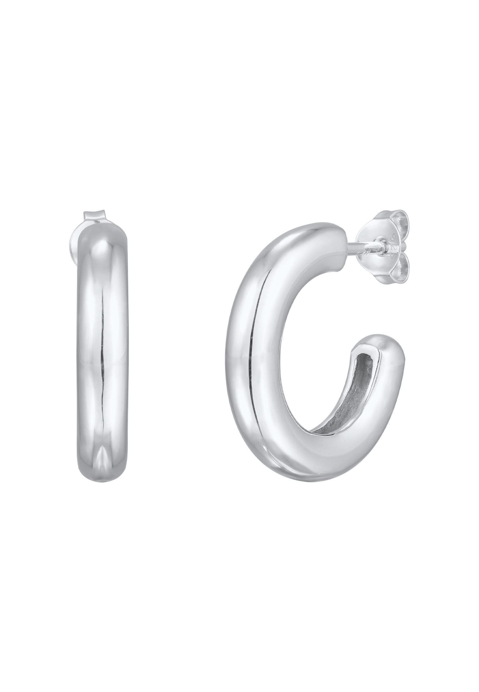 Elli Paar Ohrstecker »Ohrringe Creolen Stecker Basic Klassik 925 Silber«