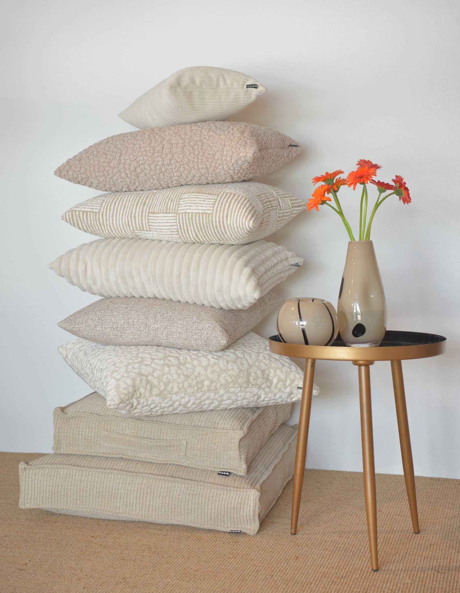 H.O.C.K. Dekokissen »Velo« Cordkissen inkl. Füllung, 60x60cm, Rückenkissen, Sofakissen