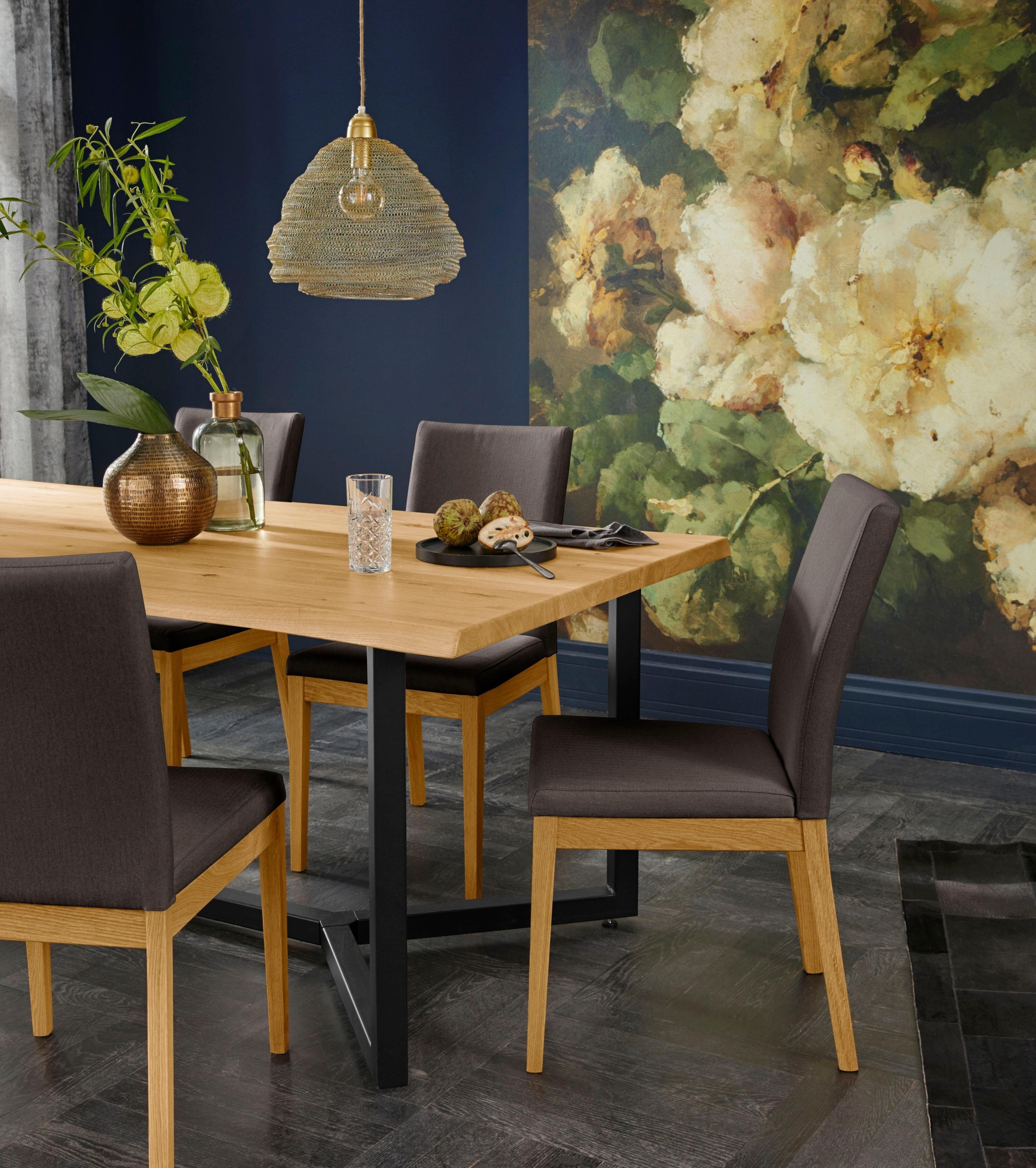 Home affaire Stuhl »Dendres«, (Set), 2 St., Feinstruktur