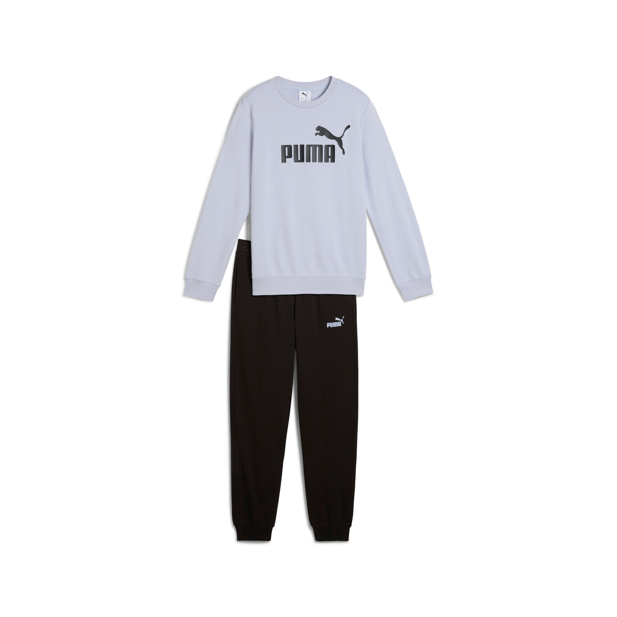 PUMA Trainingsanzug »ESS NO.1 LOGO CREW SWEAT SUIT TR B«, (2 tlg.), für Kinder, weiche Sweatware