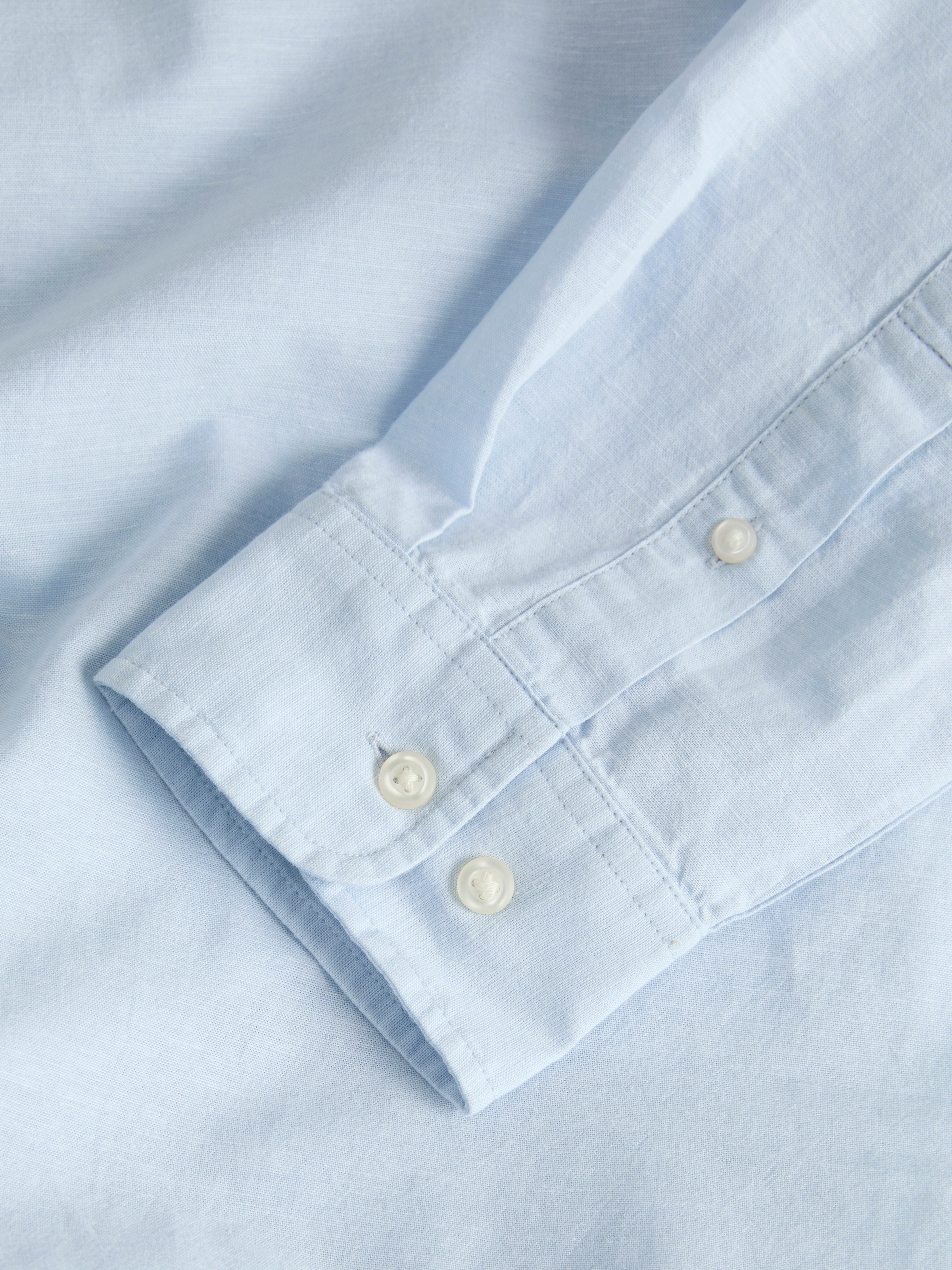 Jack & Jones Langarmhemd »JJEBREEZE LINEN BLEND SHIRT L/S SN« mit Knopfleiste