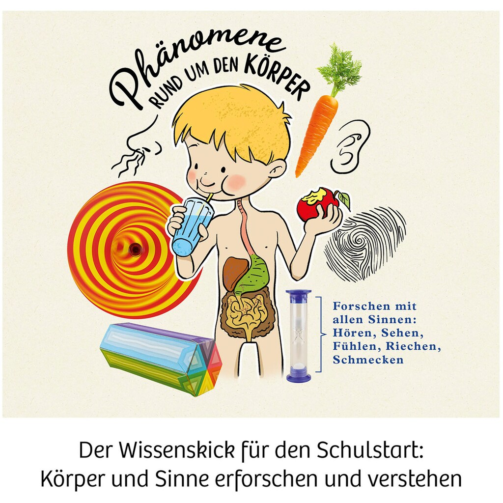 Kosmos Experimentierkasten »Mein erster Experimentierkasten Körper & Sinne«, Made in Germany