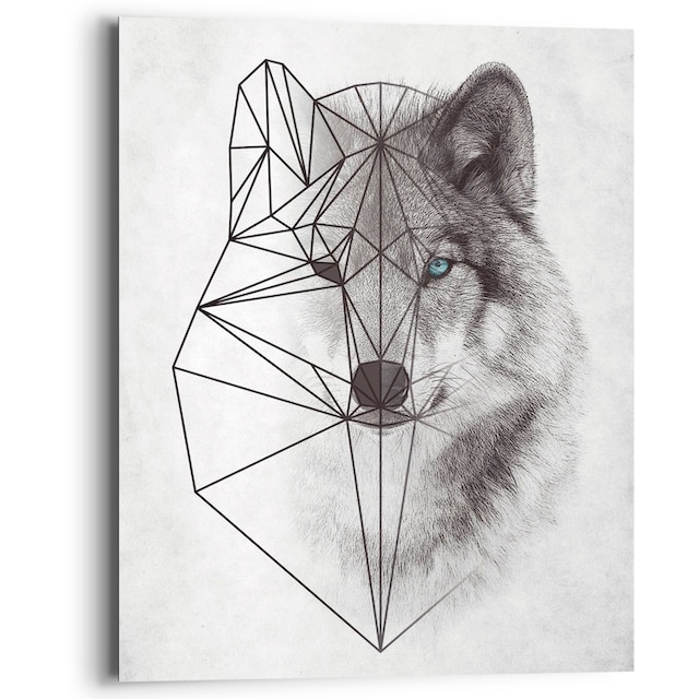 Reinders! Holzbild »Polygonic Wolf«, (1 St.) auf Raten bestellen