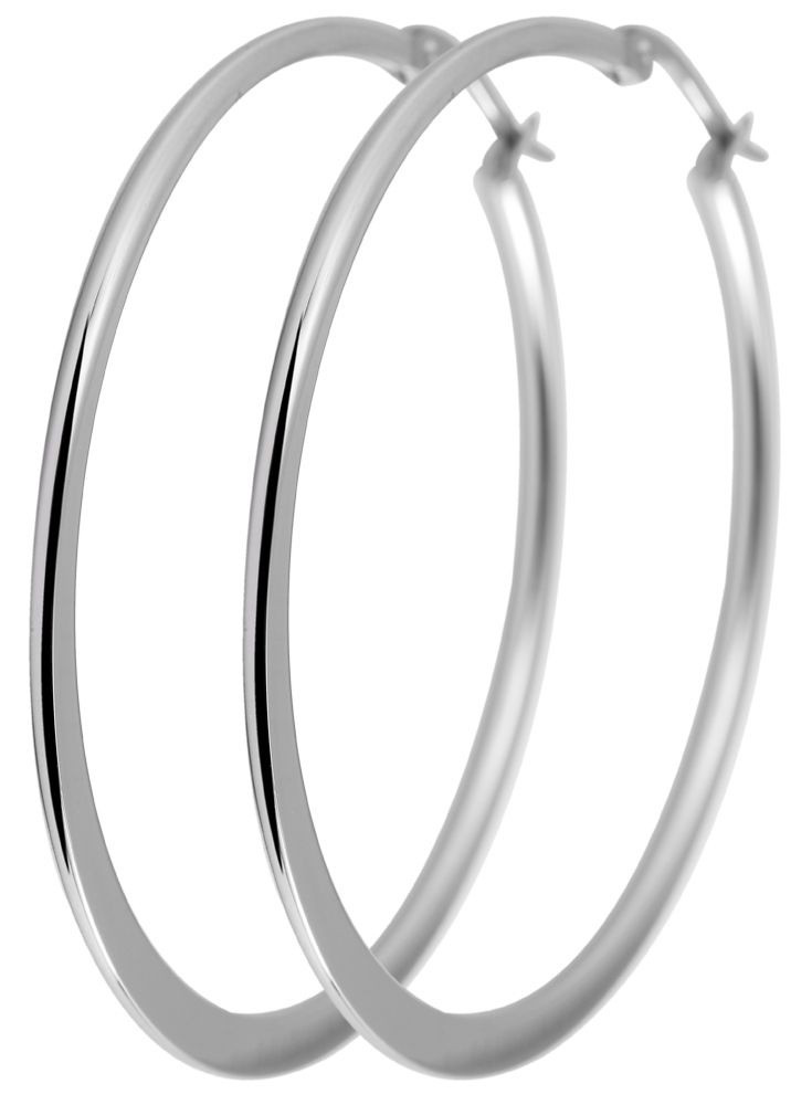 Adelia´s Paar Creolen »Damen Ohrringe ¿ Creole aus Edelstahl«