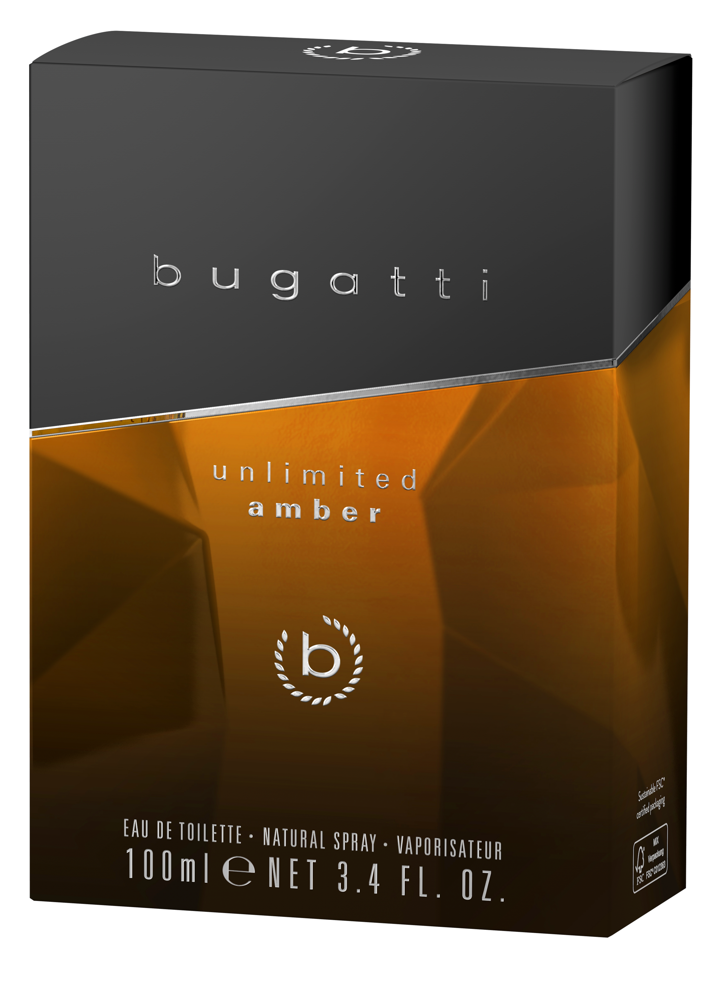 bugatti Eau de Toilette »bugatti unlimited amber for him EdT 100ml«