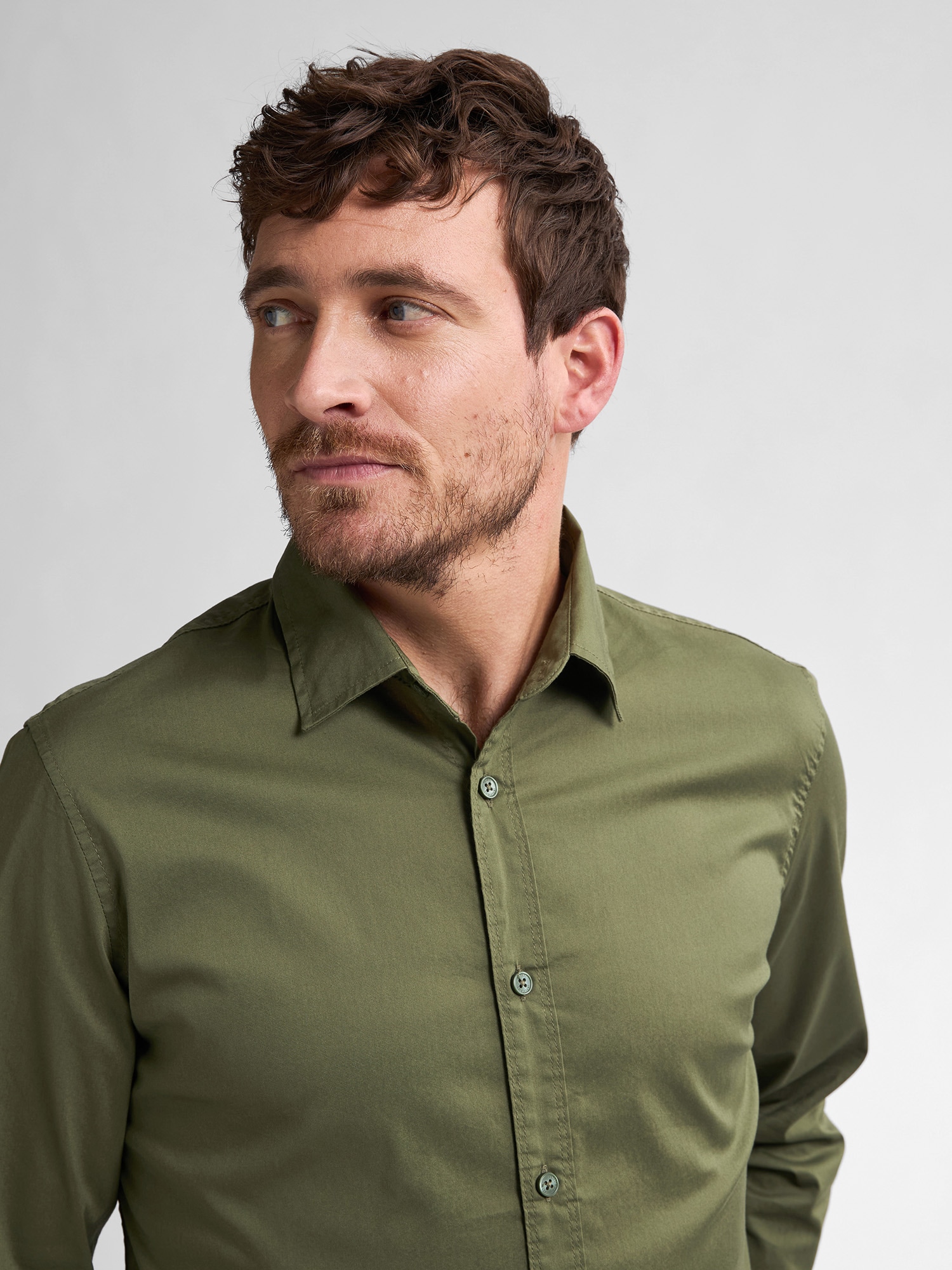 Petrol Industries Langarmshirt mit Button-Down Kragen