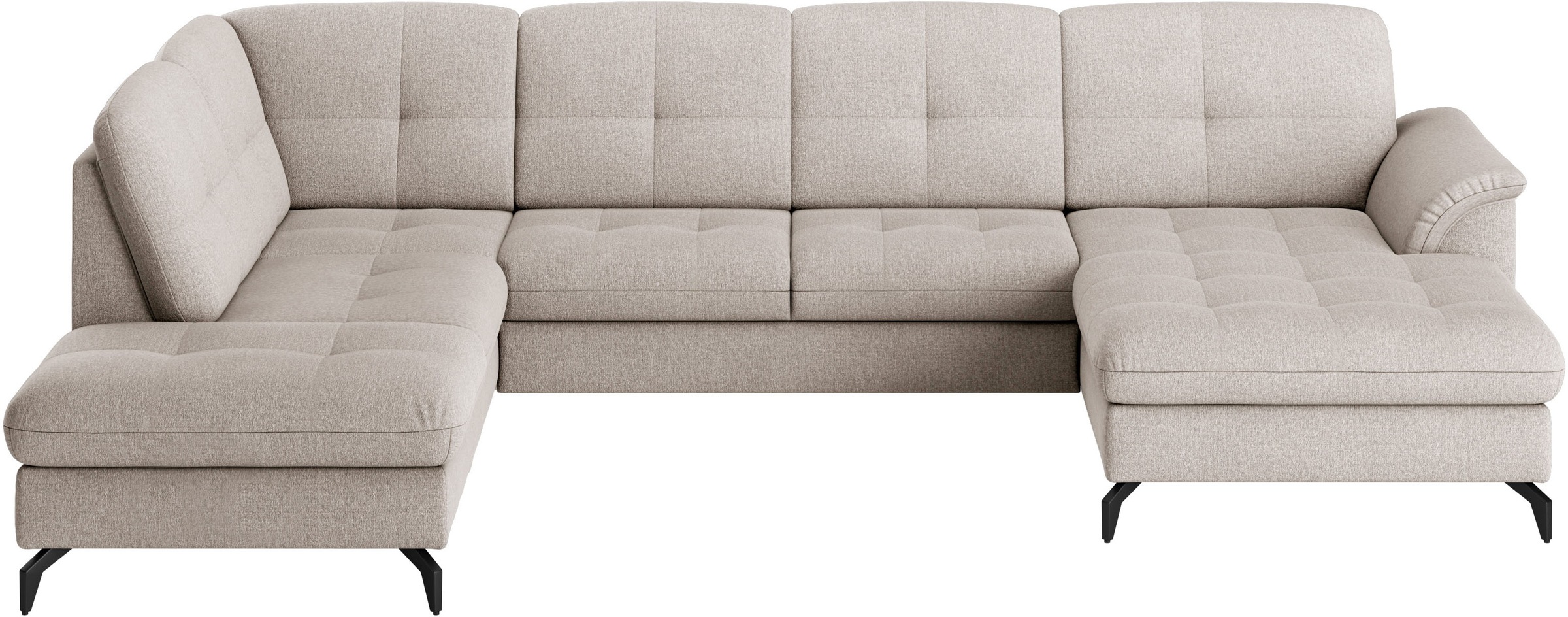 sit&more Wohnlandschaft »Zora U-Form«, wahlweise mit Bettfunktion und Bettkasten