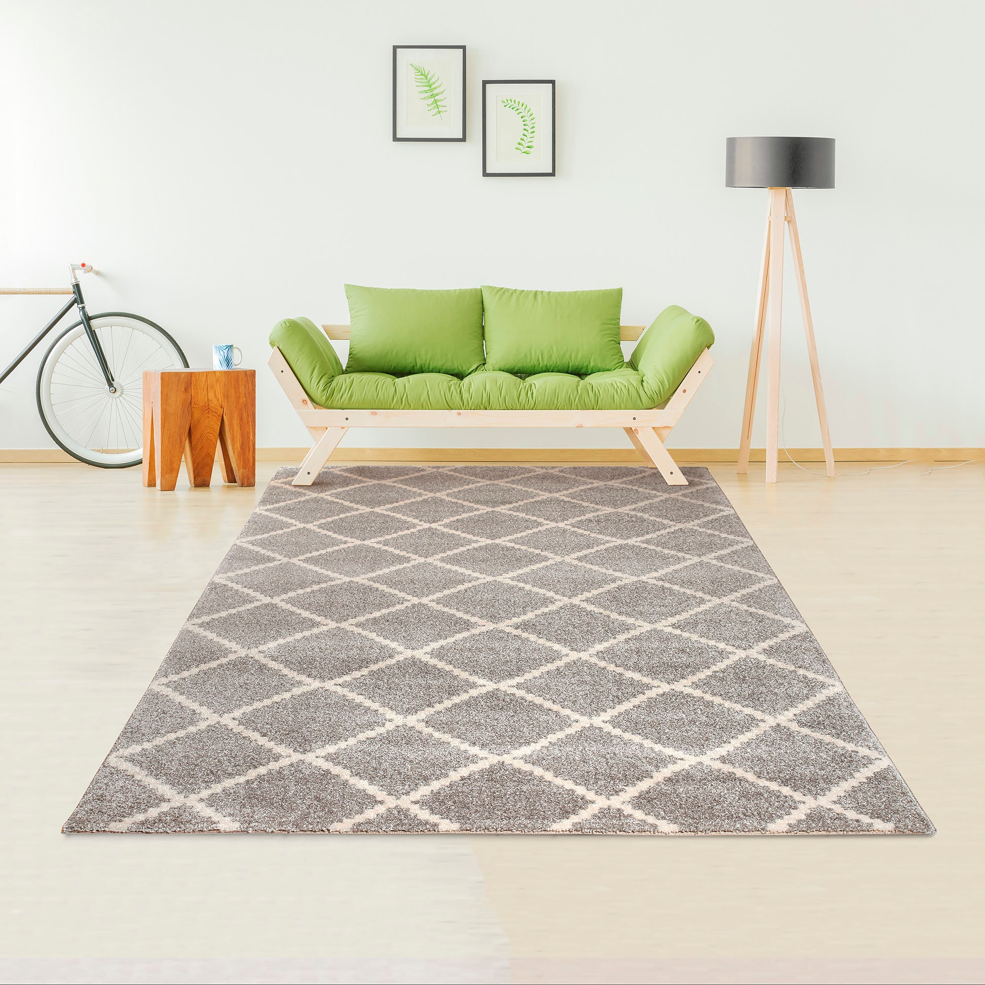 andas Teppich »Arvid«, rechteckig, modernes Design, flacher Teppich,Kurzflor, Weich, Pflegeleicht