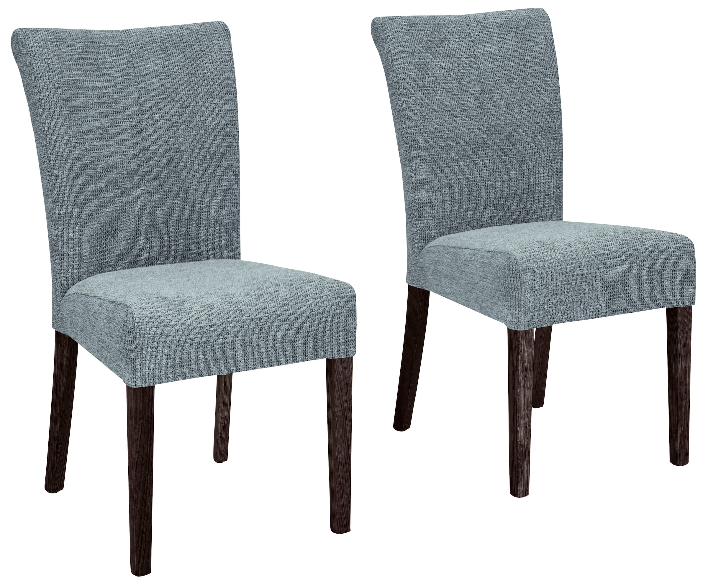 Home affaire Esszimmerstuhl "Queen" (Set) 2 Stk.Beine aus massiver Buche, wengefarben lackiert, Polsterstuhl