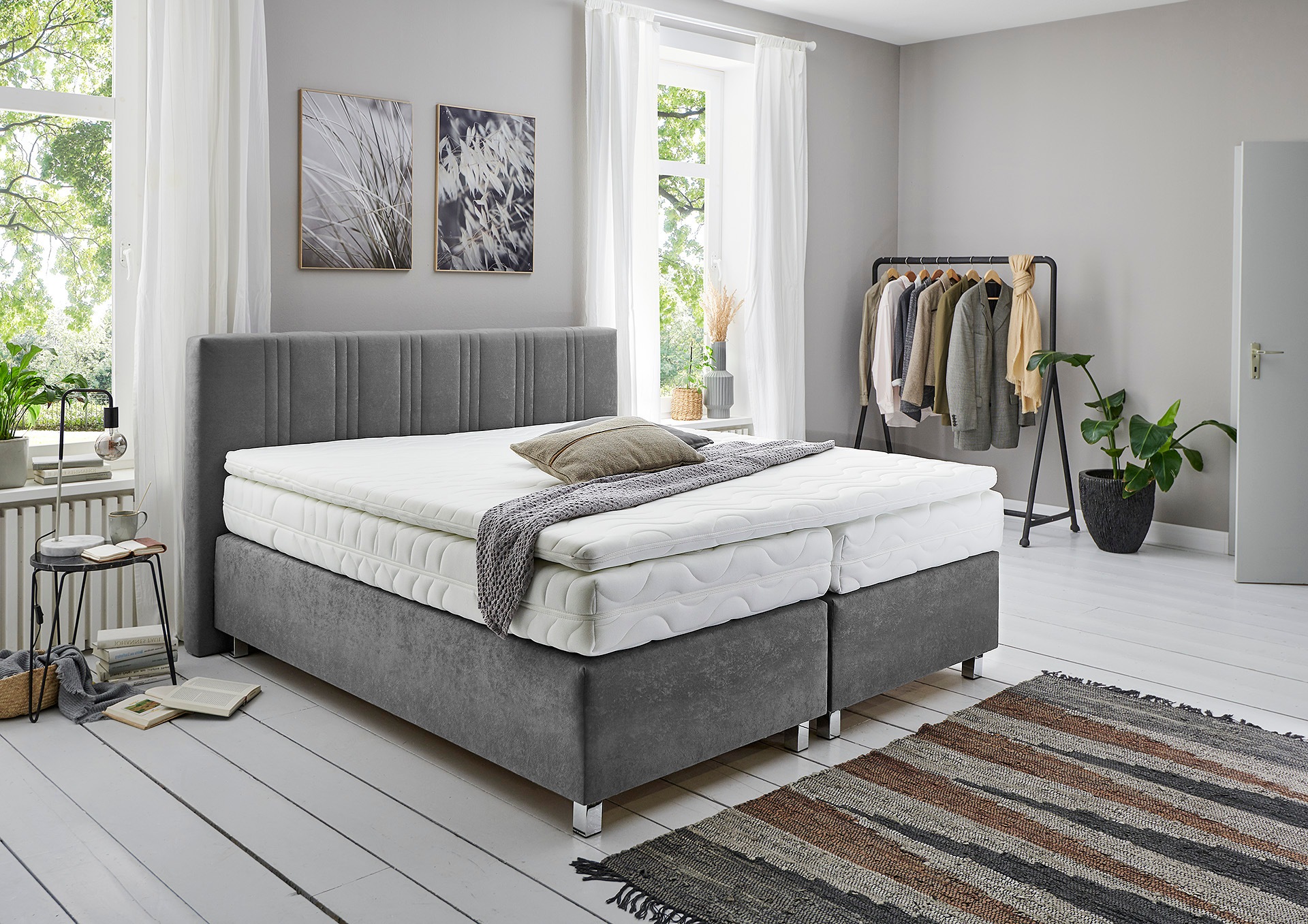 Westfalia Schlafkomfort Boxspringbett, wahlweise mit Bettkasten und Topper