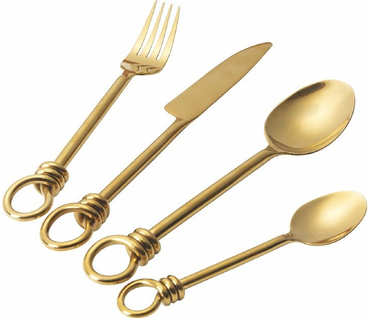 Villa d'Este Besteck-Set »Materia«, (Set, 24 tlg.), Essbesteck-Set, poliert