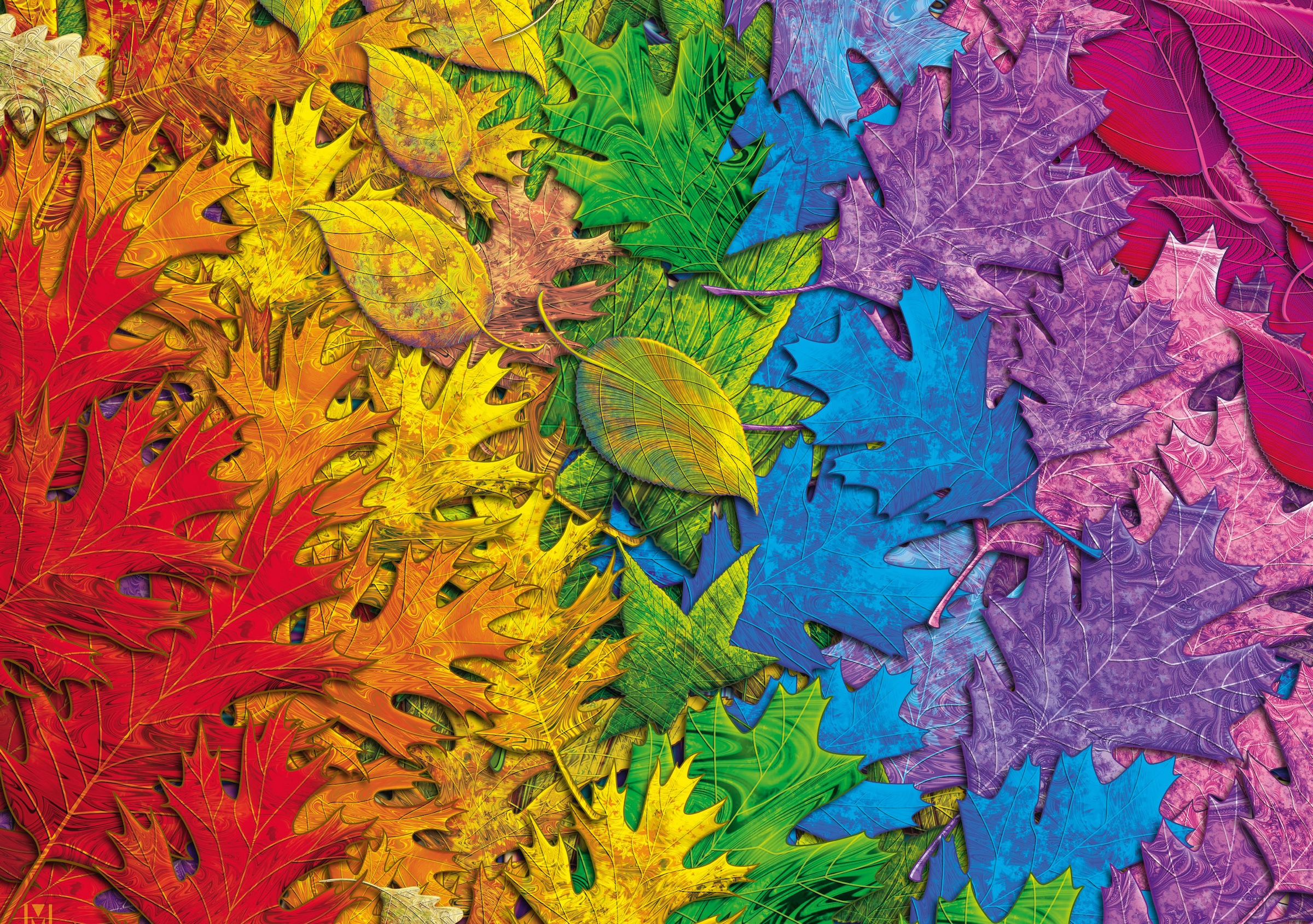 Schmidt Spiele Puzzle »Bunter Blätterwald«, Made in Europe