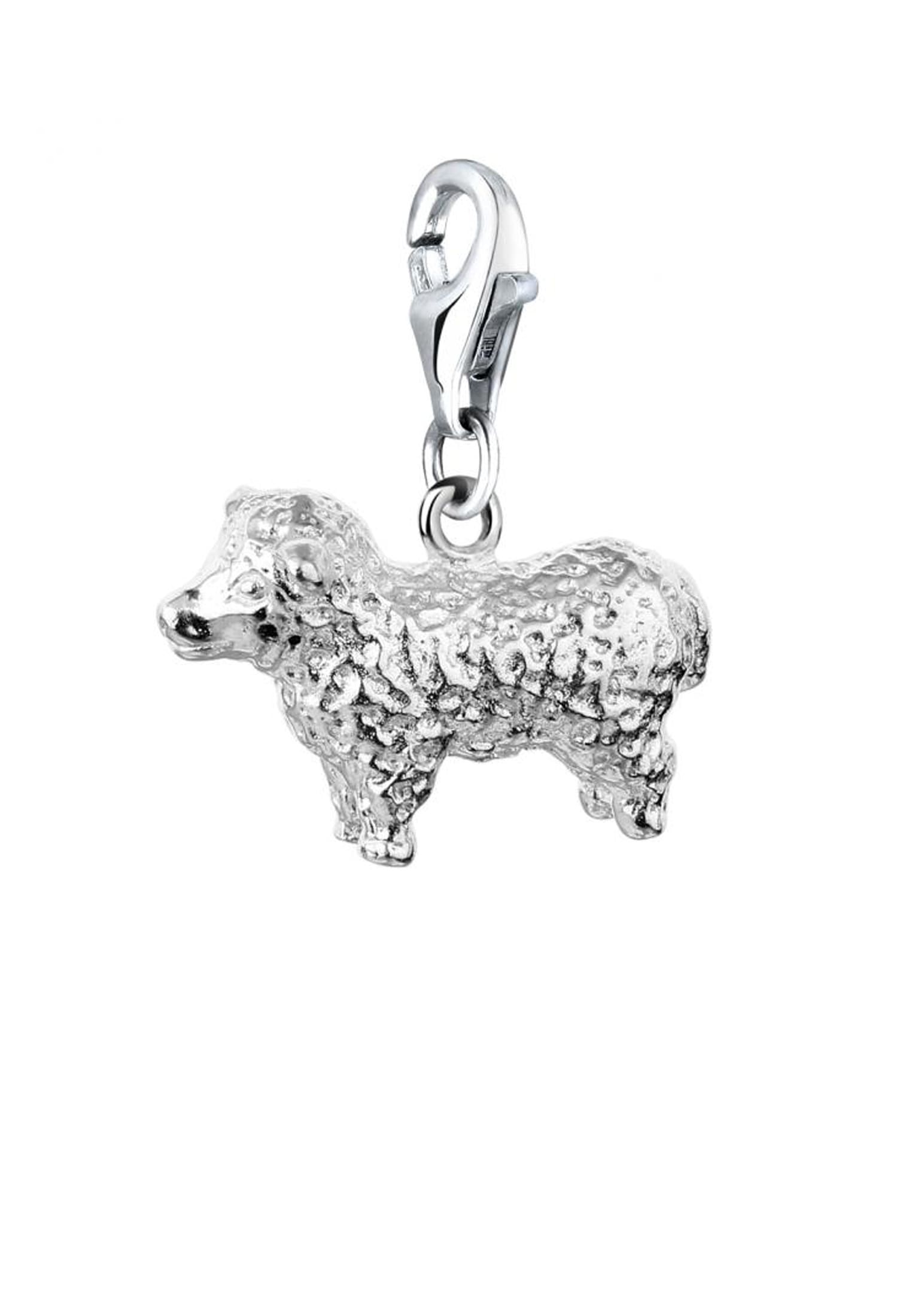 Nenalina Charm-Einhänger »Charm Schaf Natur Tierfreund Lamm 925 Silber«