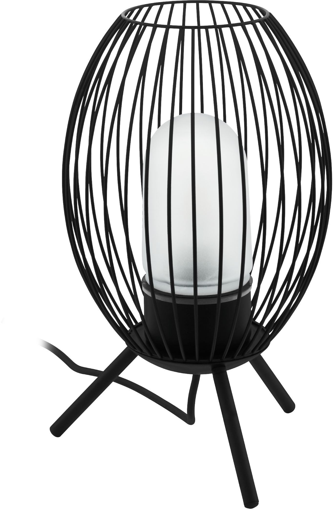 EGLO Tischleuchte »FUSIGNANO«, Tischleuchte in schwarz aus Stahl verzinkt -  exkl. E27 - 28W online kaufen | mit 3 Jahren XXL Garantie
