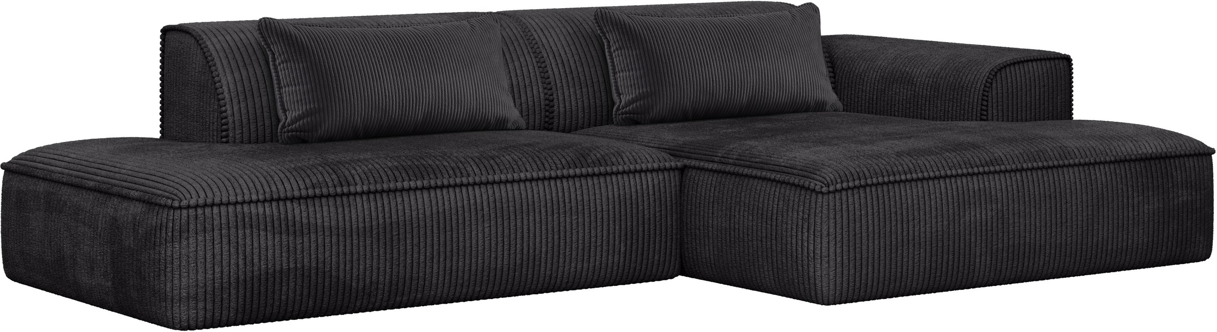 exxpo - sofa fashion Ecksofa »Billund modernes Designsofa, bequem und elegant, Breite 294cm, L-Form« modern, L-form, Wellenfedern, inklusive 2x Nierenkissen