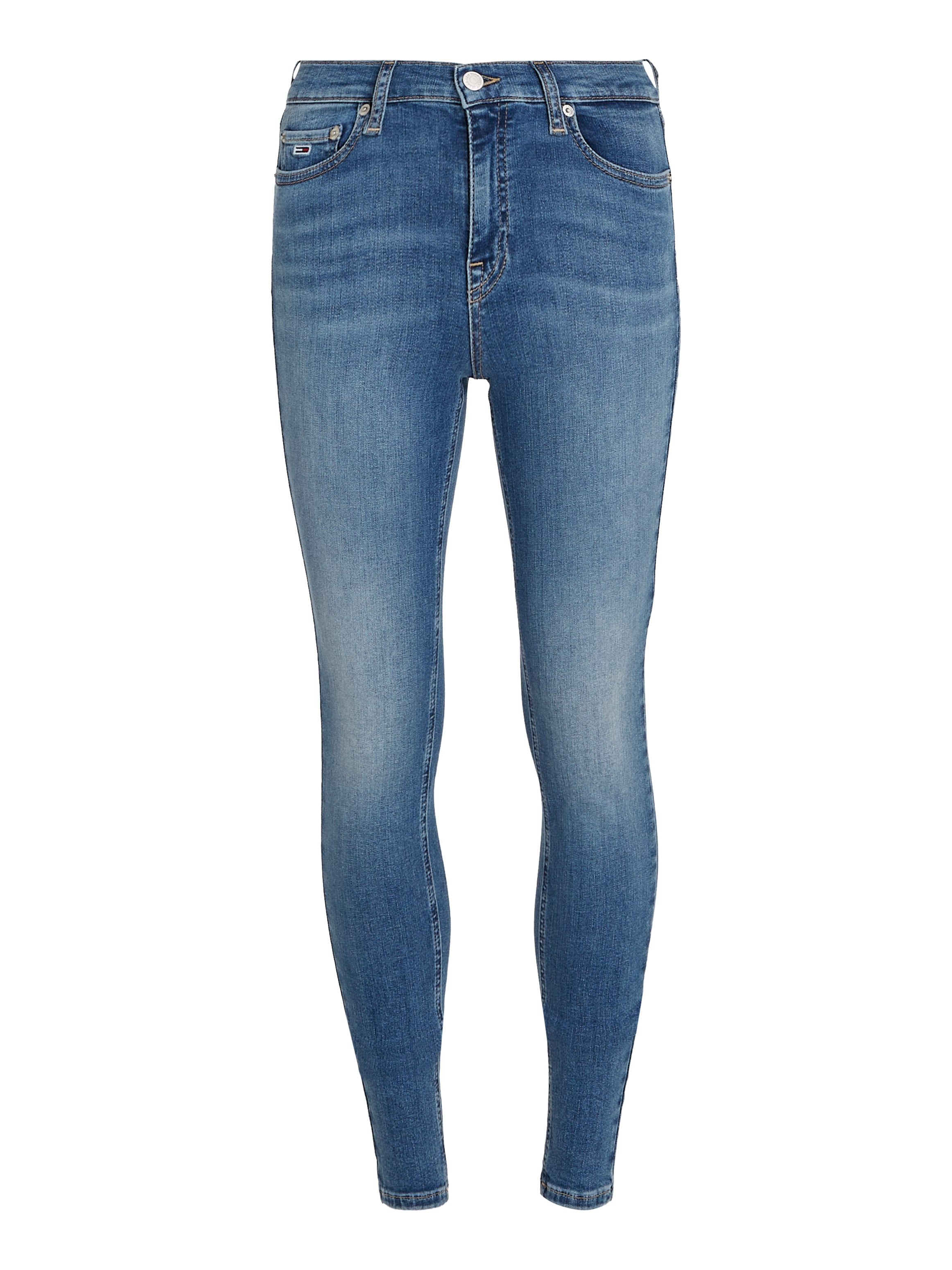 Tommy Jeans Skinny-fit-Jeans »Nora Mid Rise Skinny Fit«, mit Waschung, Logo-Badge