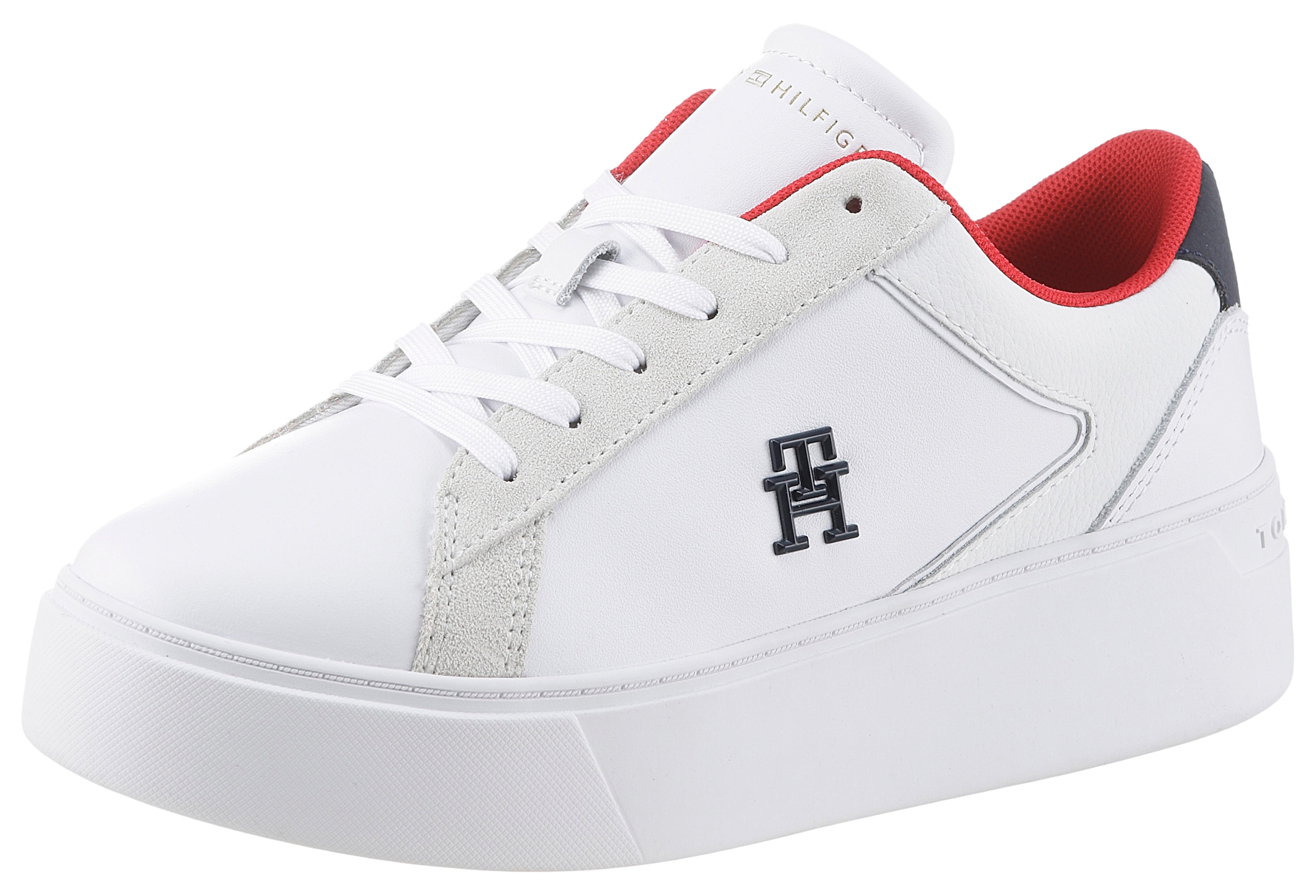 Plateausneaker »TH PLATFORM COURT SNEAKER NBK«, Freizeitschuh, Halbschuh, Schnürschuh...