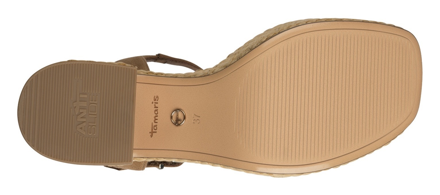 Tamaris Sandalette  , Blockabsatz, Plateau, Riemchensandale mit Touch it-Ausstattung