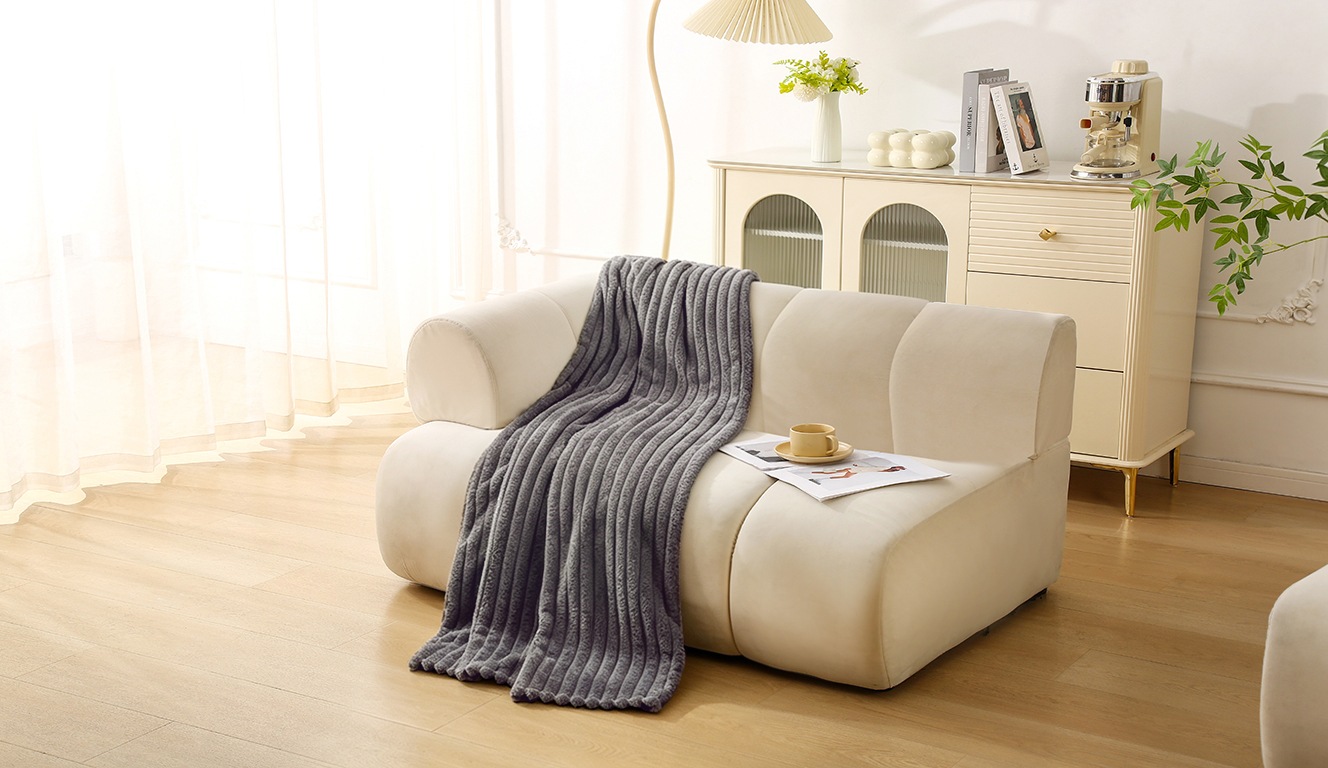 OTTO home Wohndecke »Millara« Kuscheldecke in Cord-Optik, 150x200 cm, Wohndecke, Sofadecke,