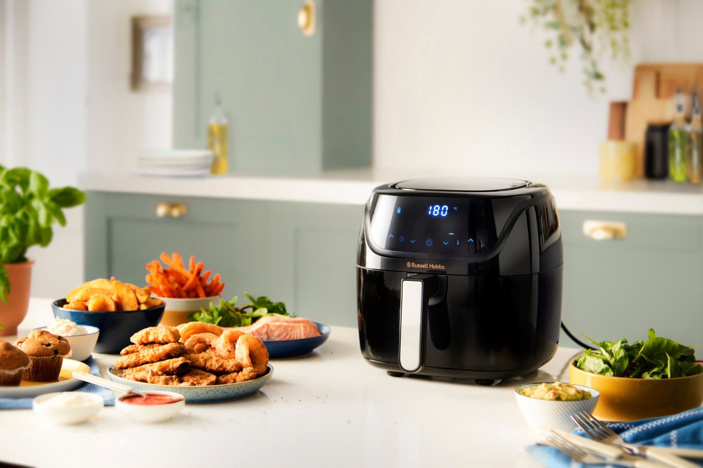 RUSSELL HOBBS Heißluftfritteuse »SatisFry Air L 27160-56, 4 l, Airfryer - 7 Funktionen«, 1350 W