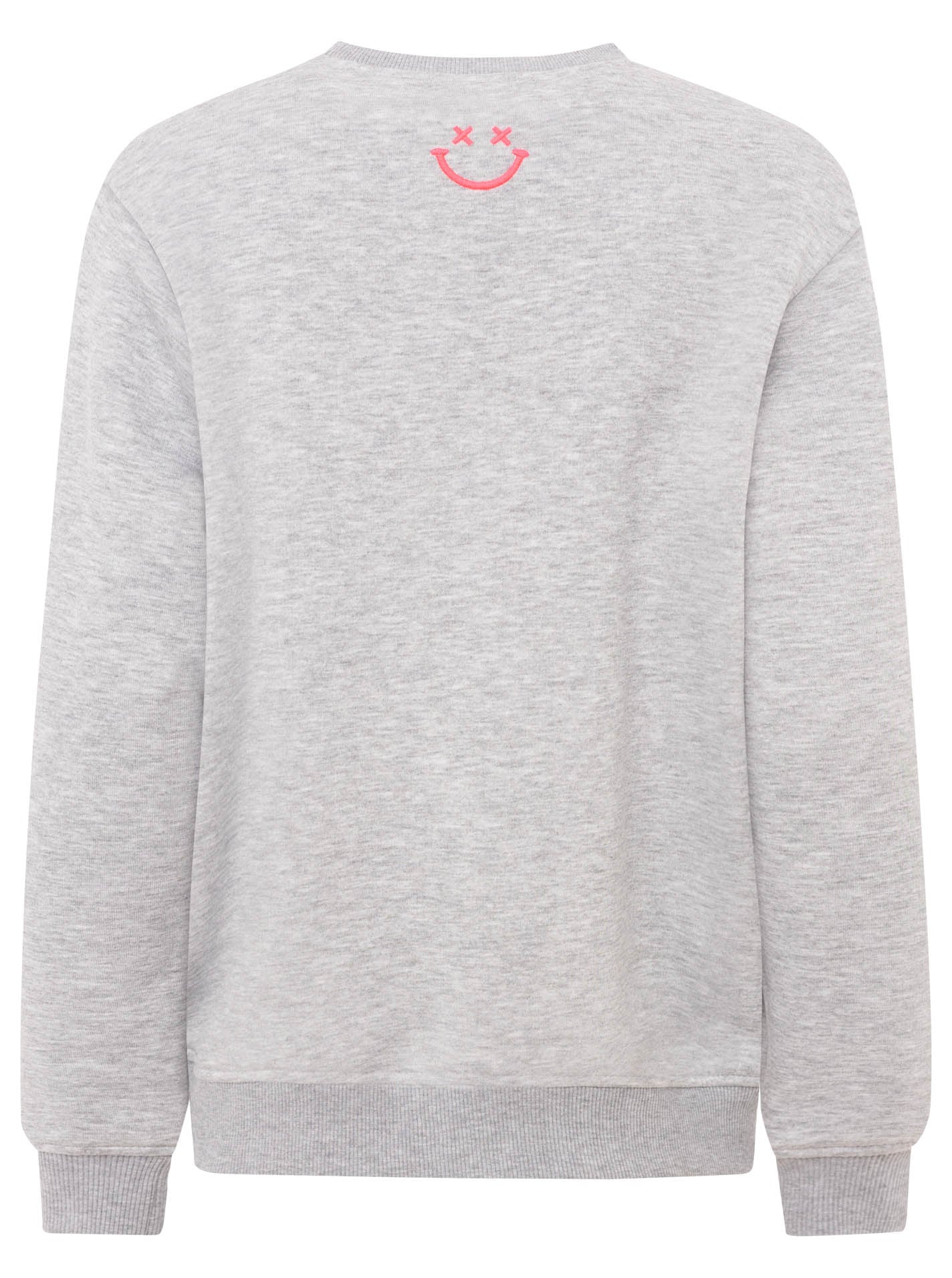 Zwillingsherz Hoodie »"Smile Smile Smile"«, Rundhals, Stickerei in Neon, fröhliche Botschaft
