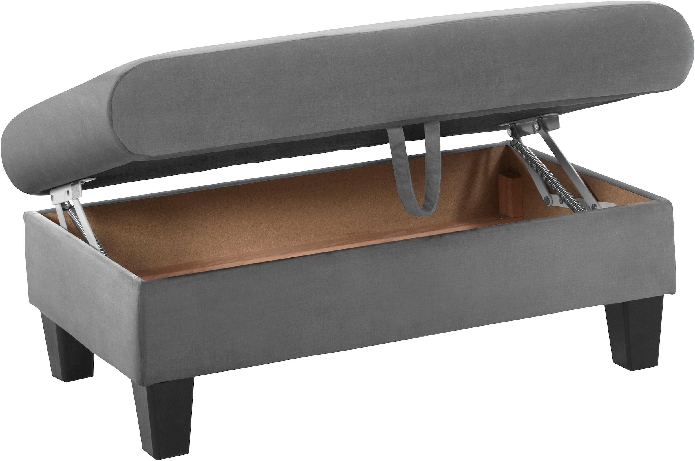 COTTA Polstergarnitur »Morven L-Form«, (Set), Set bestehend aus: Ecksofa mit Kopfteilverstellung & Hocker