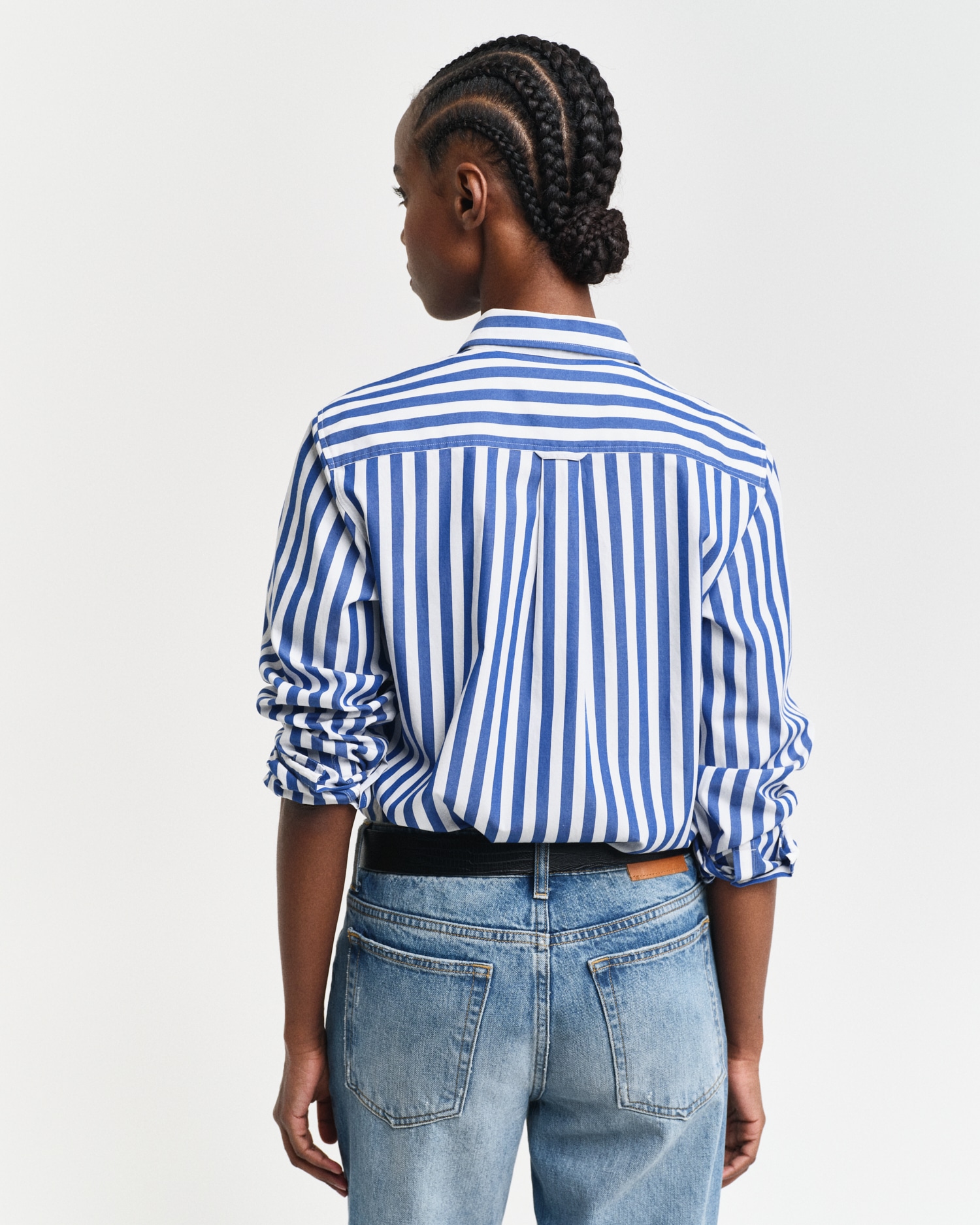 Gant Langarmbluse »REG POPLIN WIDE STRIPED SHIRT«, Popeline Bluse mit breiten Streifen