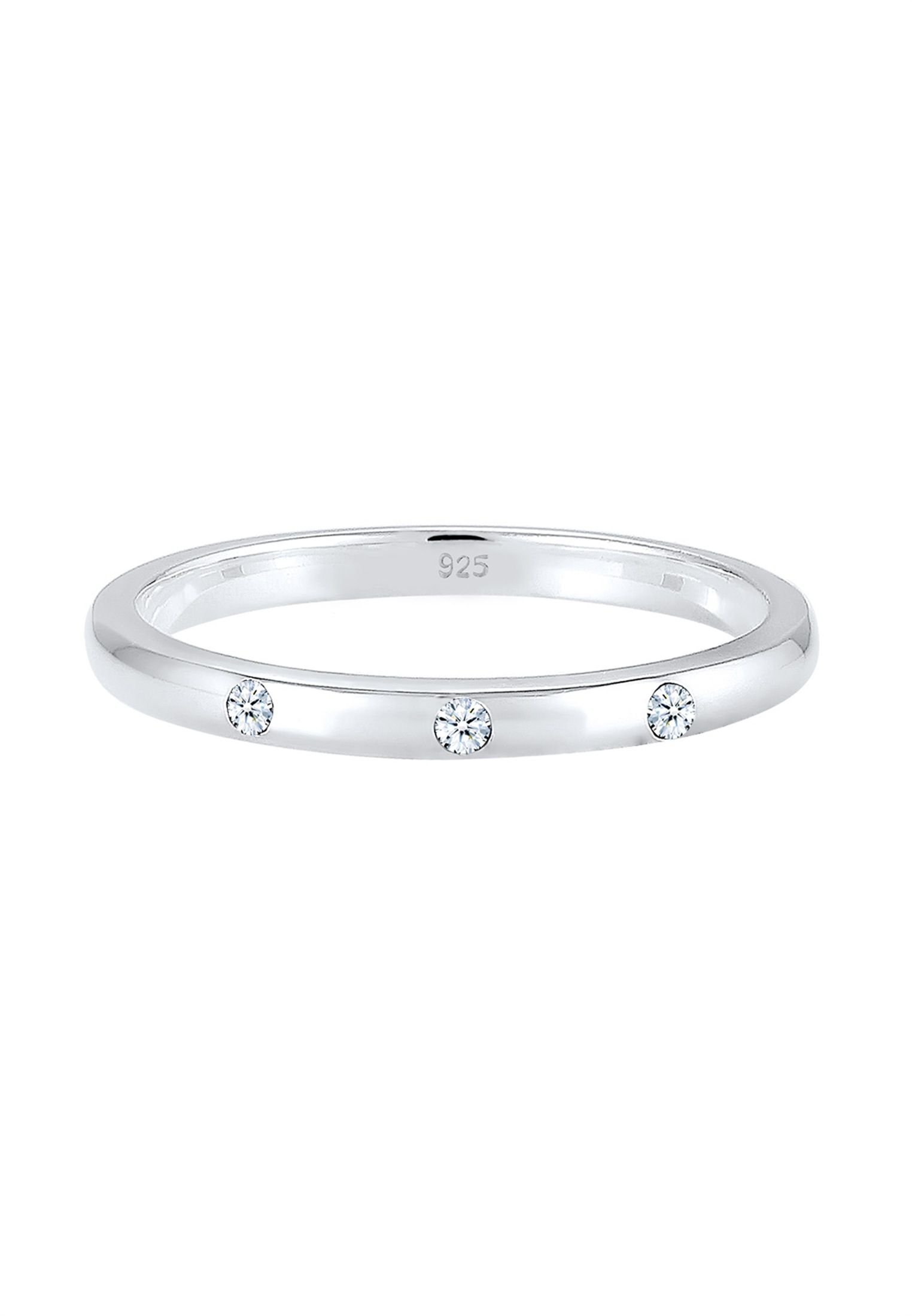 Elli DIAMONDS Verlobungsring »Ring Verlobungsring Diamant Weiß Brillantschliff (0.045 ct) 925 Sterling Silber«
