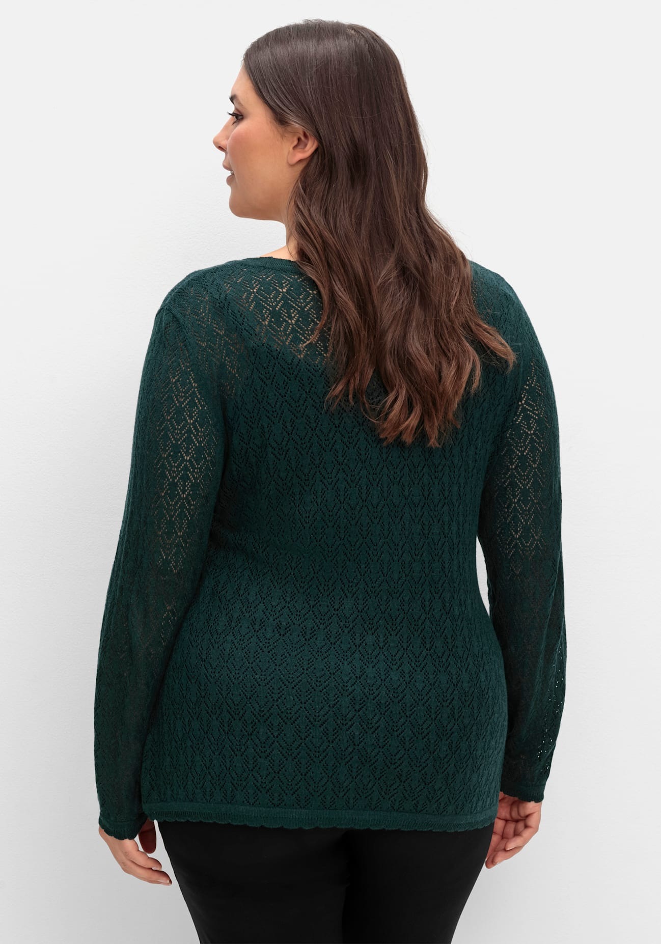 Sheego V-Ausschnitt-Pullover »V-Ausschnitt-Pullover«