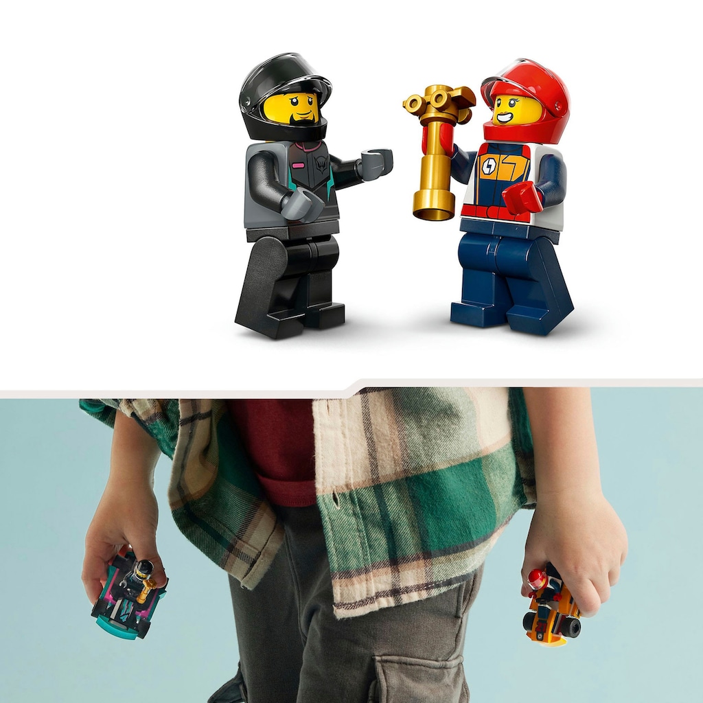 LEGO® Konstruktionsspielsteine »Go-Karts mit Rennfahrern (60400), LEGO City«, (99 St.)