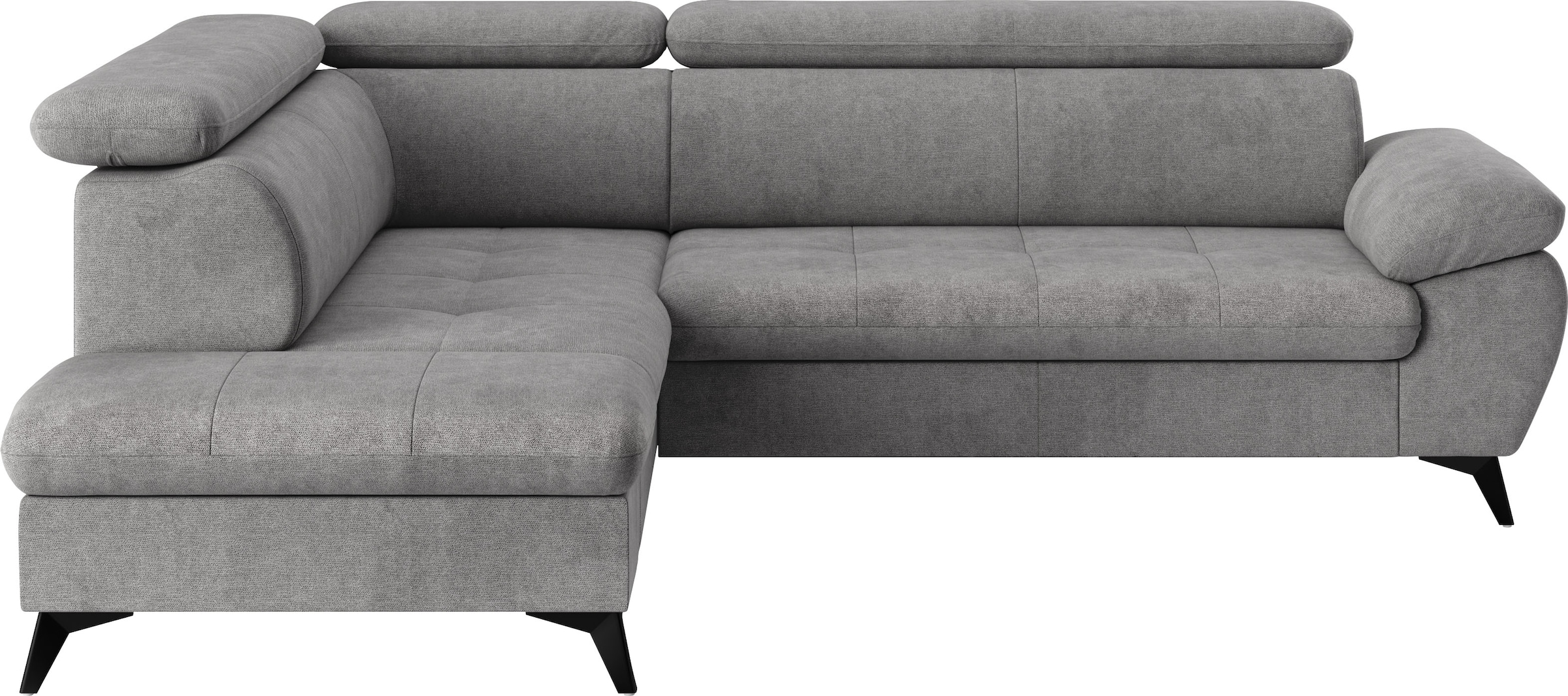 COTTA Ecksofa »Hudson L-Form, B: 256 cm« mit Kopfteilverstellung, optional Bettfunktion & Bettkasten
