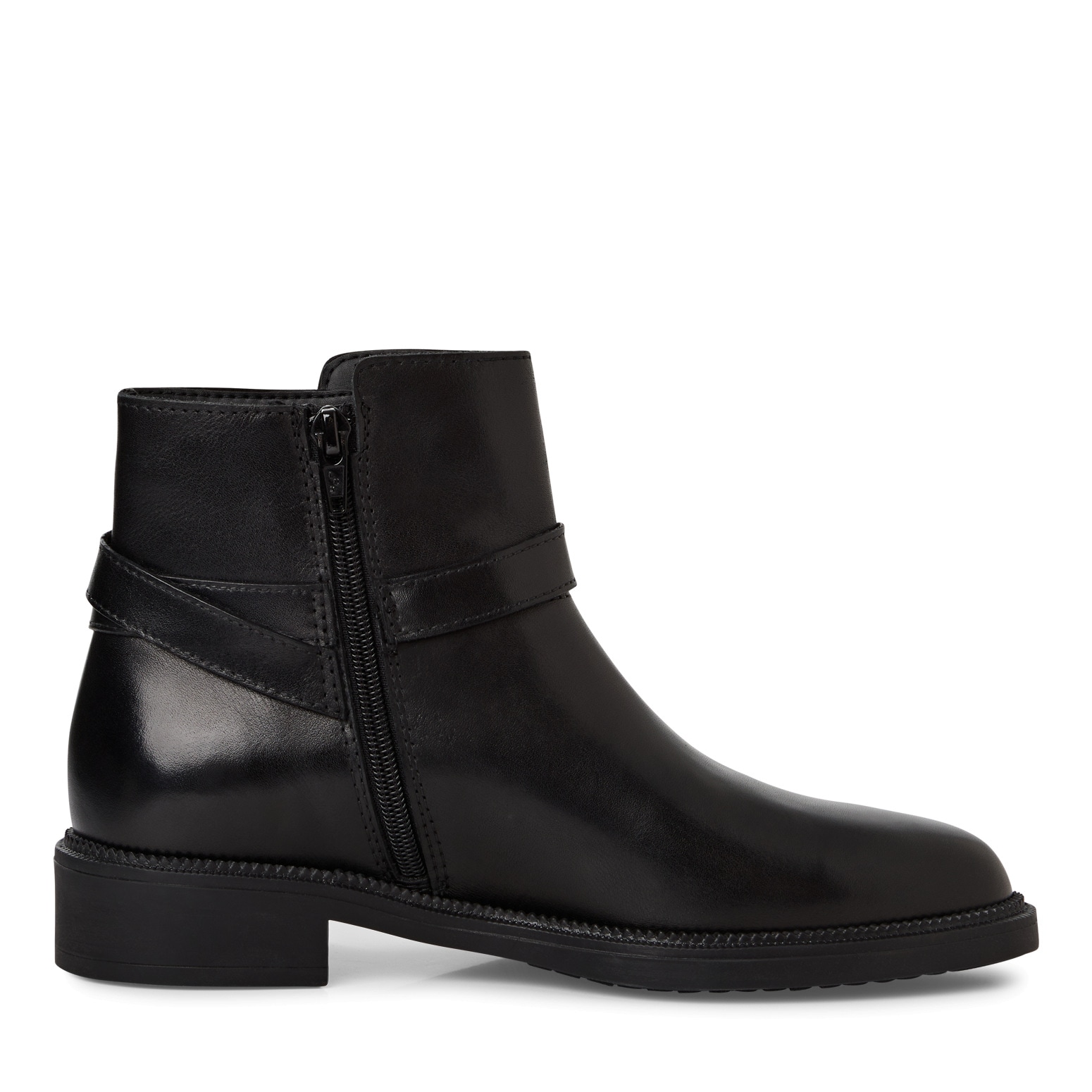 Tamaris Stiefelette  , Blockabsatz, Businesschuh mit dezentem Zierriemen mit Applikation