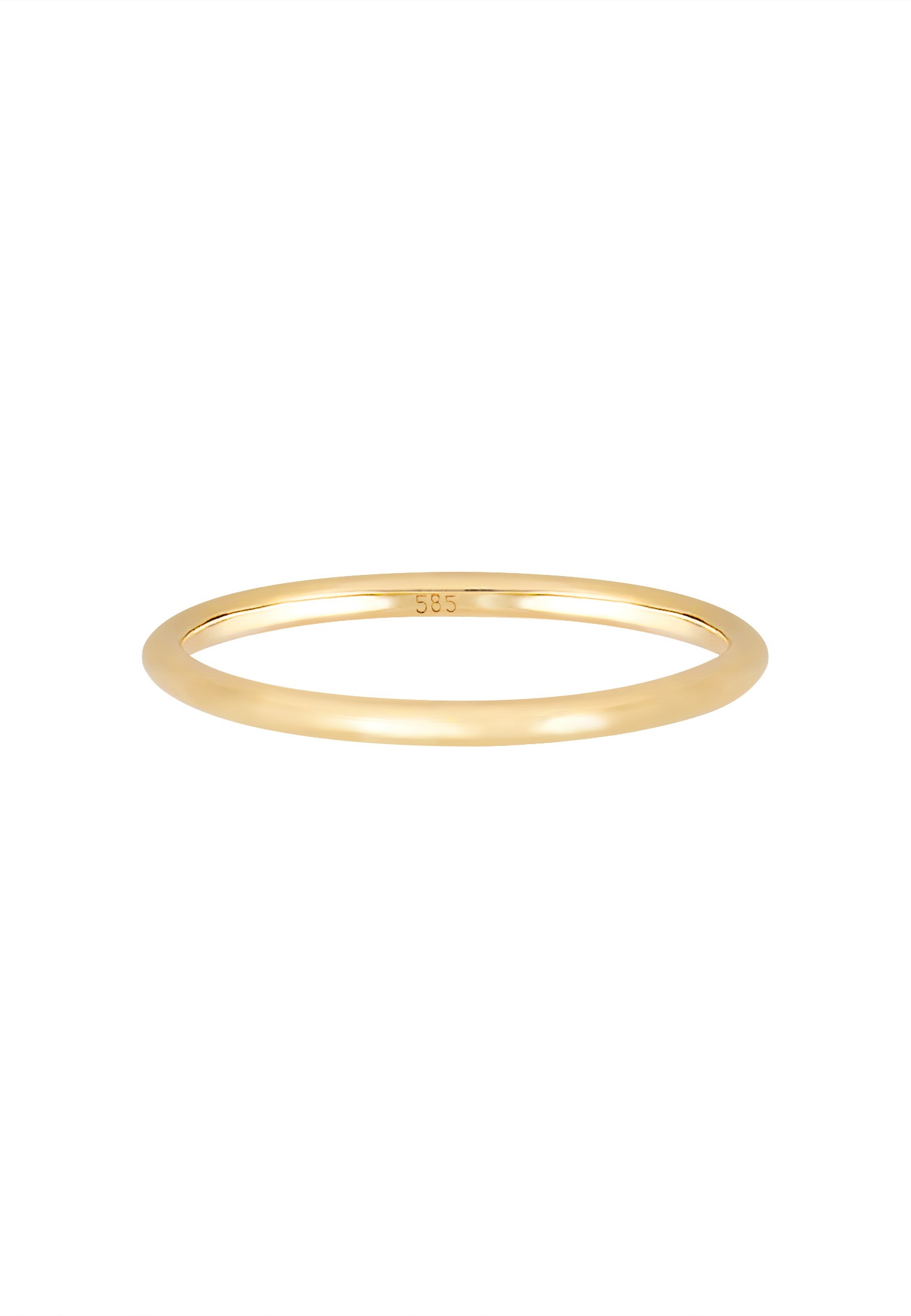 Elli Premium Silberring »Ring Bandring Ehering Trauring Hochzeit 585er Gelbgold«