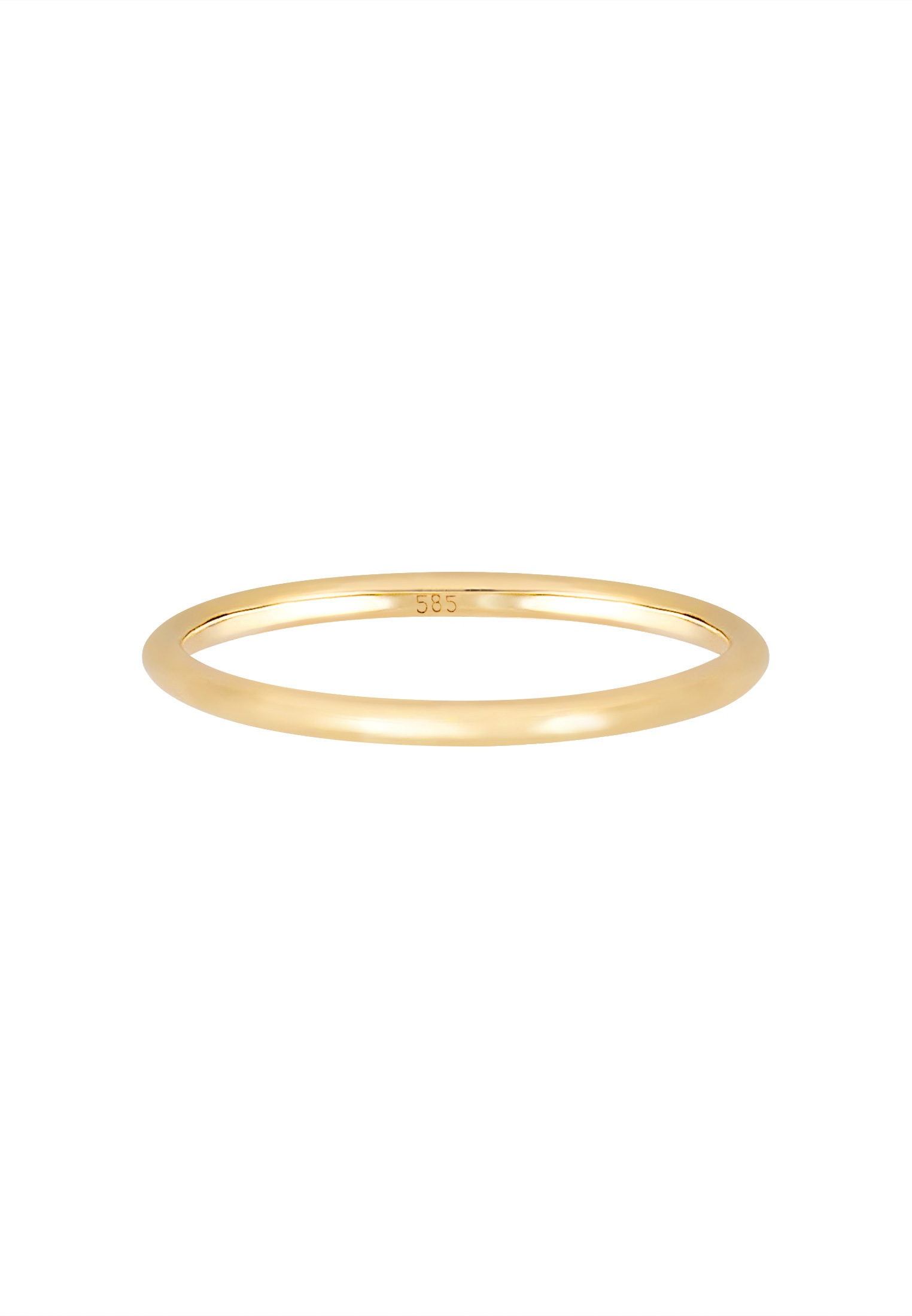 Elli Premium Fingerring »Ring Bandring Ehering Trauring Hochzeit 585er Gelbgold«