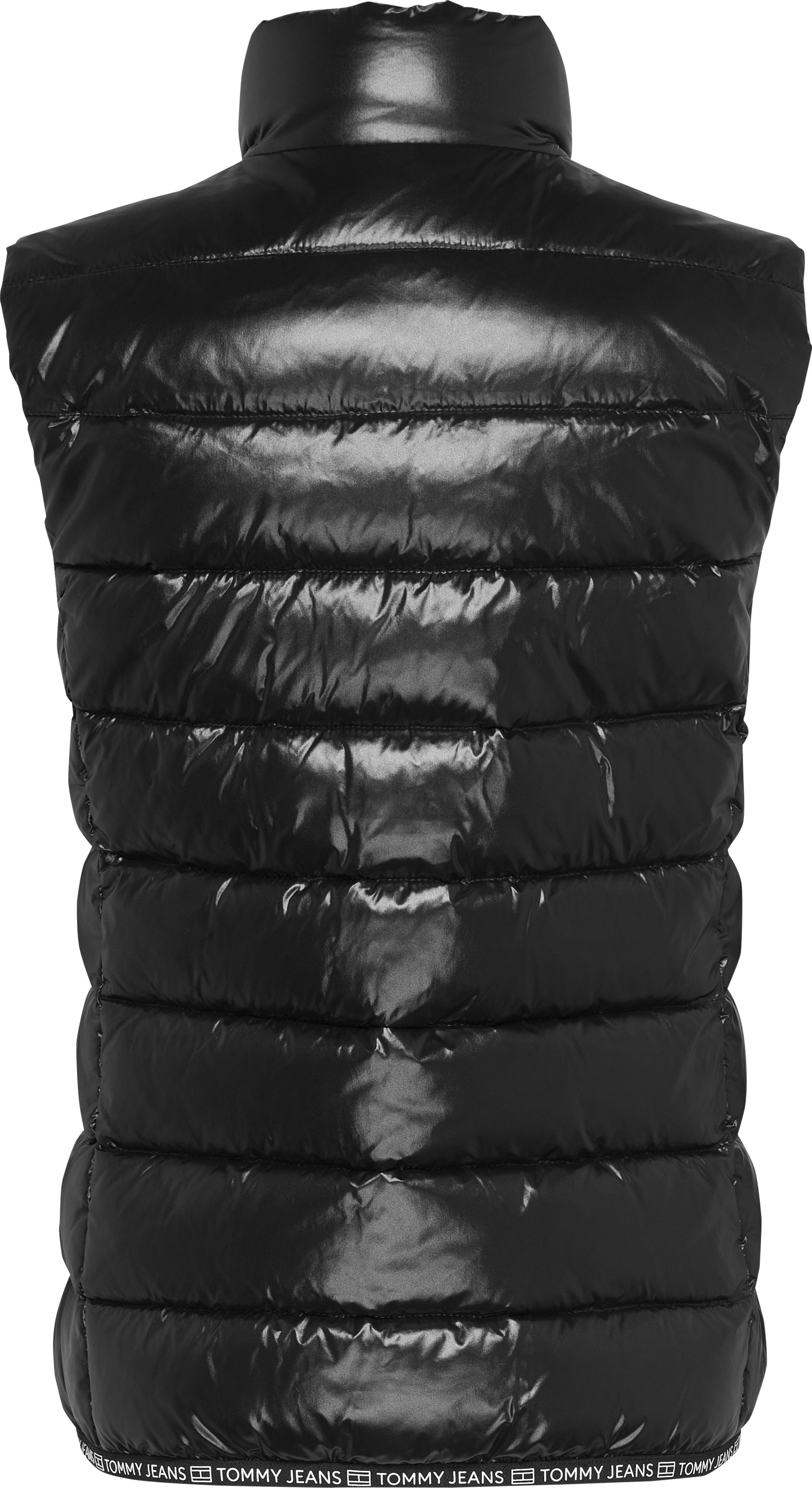 Tommy Jeans Steppweste »TJW ESSENTIAL TAPE VEST«, in glänzender Optik, mit leichter Wattierung