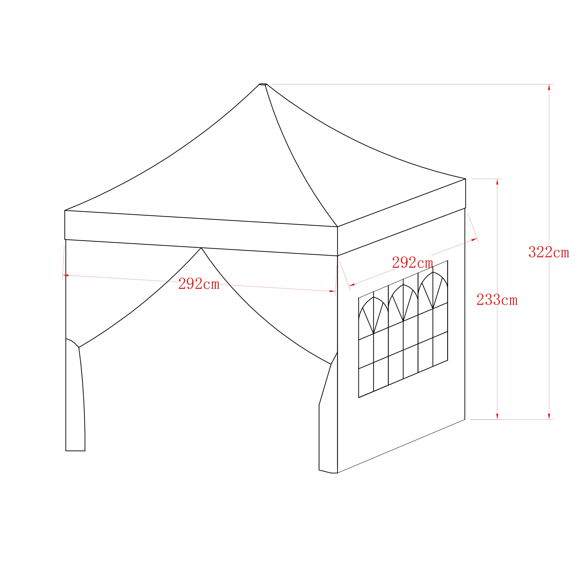 KONIFERA Faltpavillon »Premium Partyzelt«
