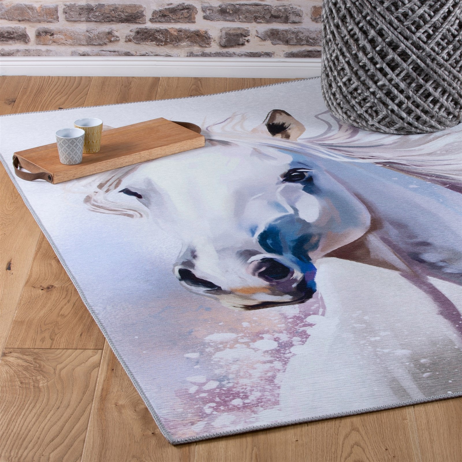 Kayoom Kinderteppich »Sympathy Kids 245« rechteckig 5 mm Höhe Kurzflor, Modernes Muster, Fußbodenheizungsgeeignet, Pferd