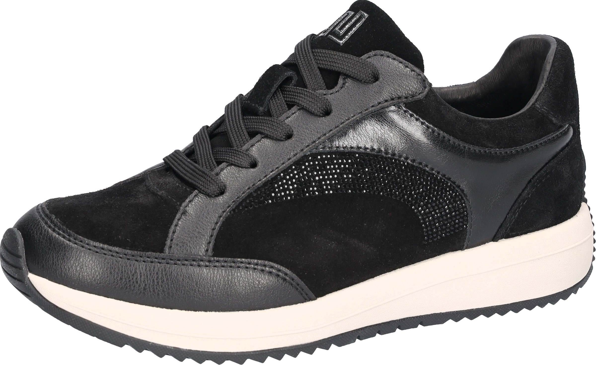 Waldläufer Sneaker »H-Belly«  Schnürschuh, Komfortschuh, Glitzersteine, in Bequemweite H